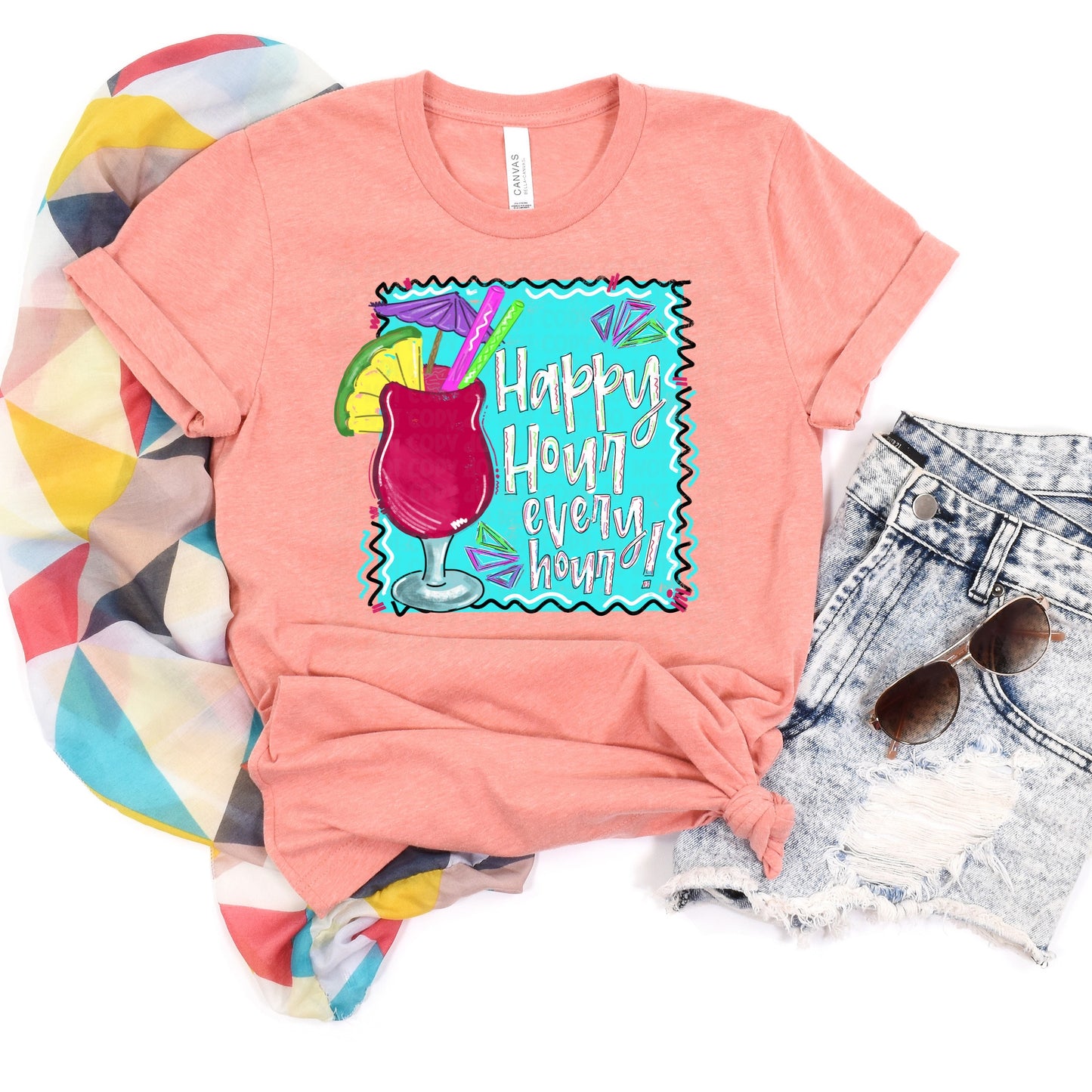 DTF TRANSFER Happy Hour Every Hour