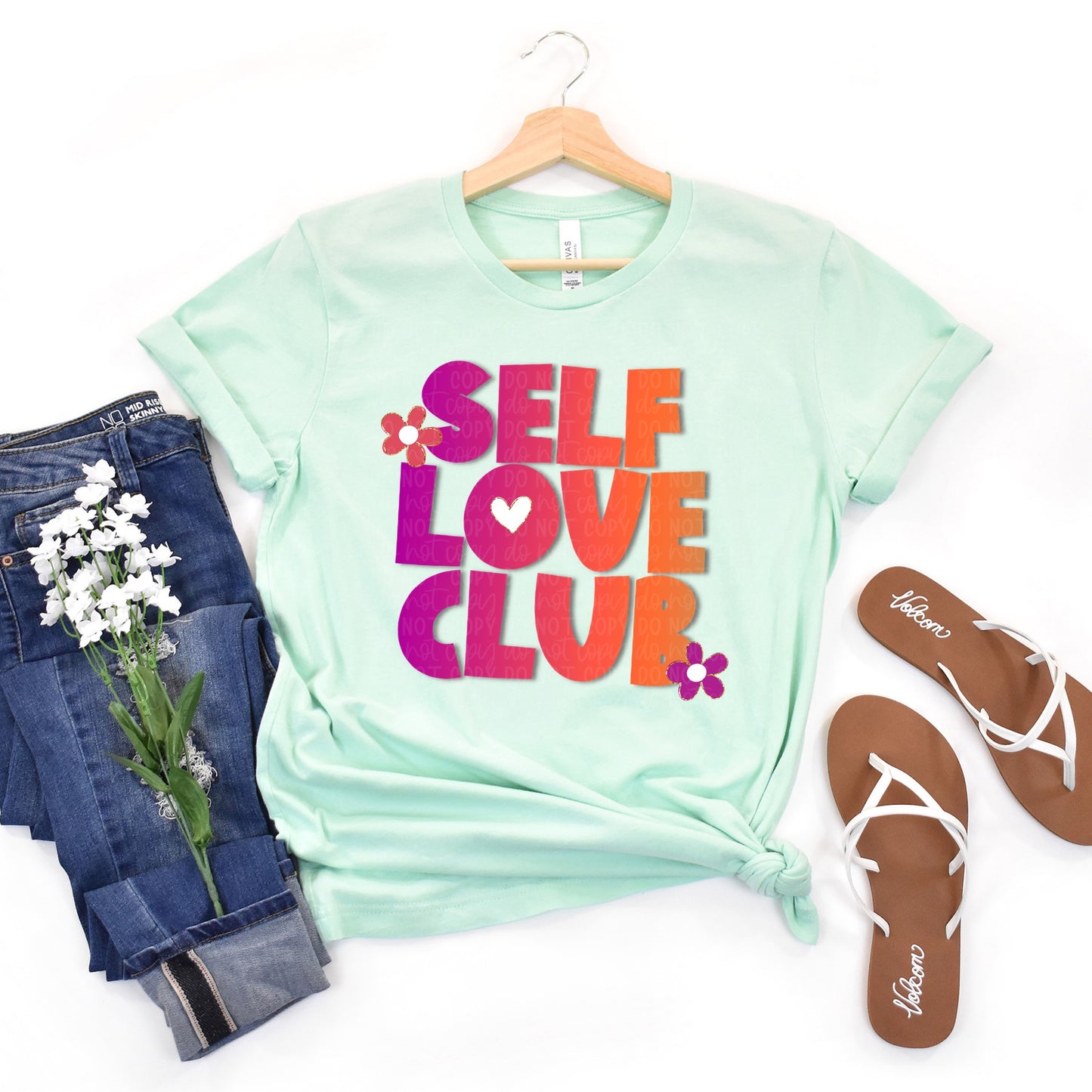 DTF TRANSFER Self Love Club