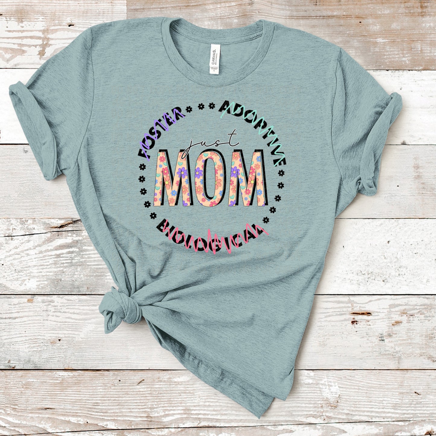 DTF TRANSFER Foster, Adoptive, Biological MOM (Floral)