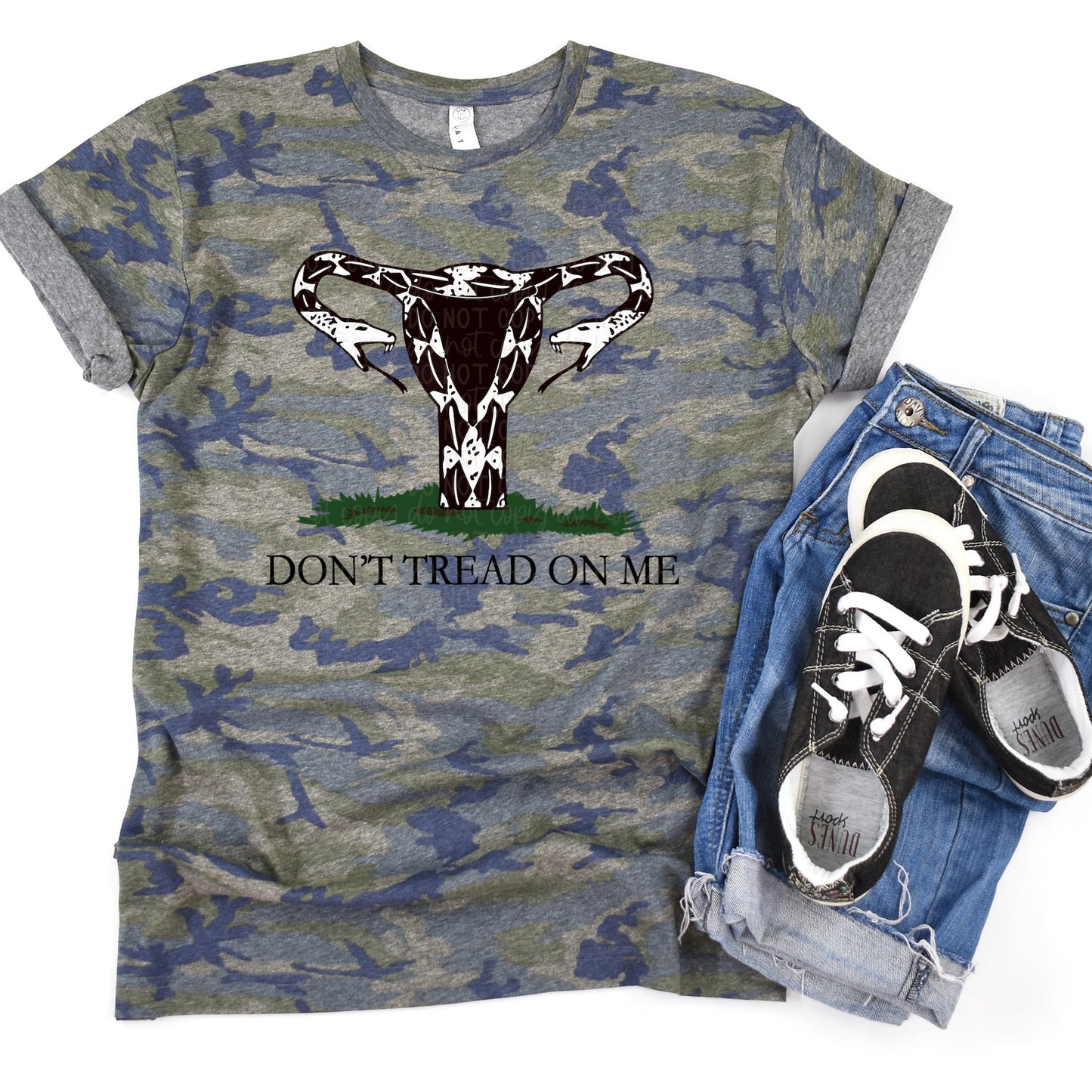 DTF TRANSFER Don't Tread On Me Uterus