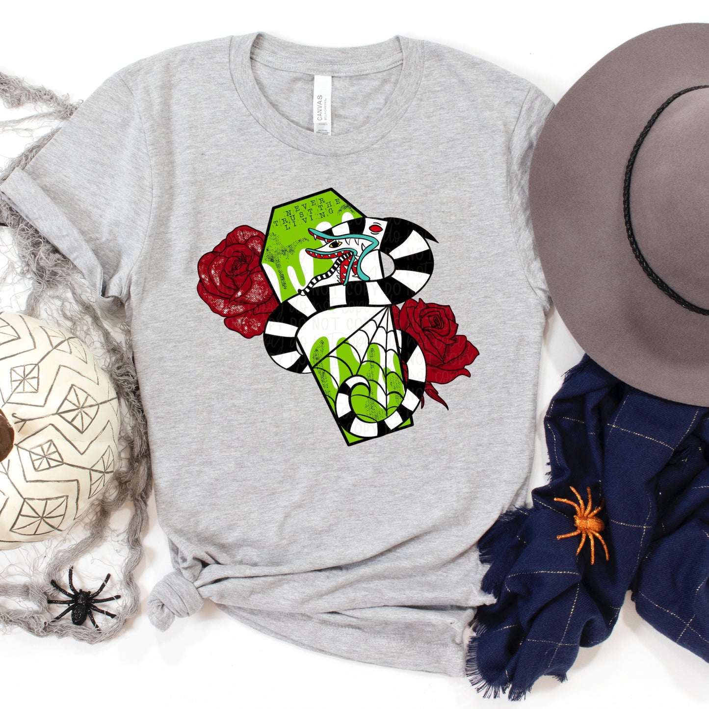 DTF TRANSFER Snake, Coffin & Roses