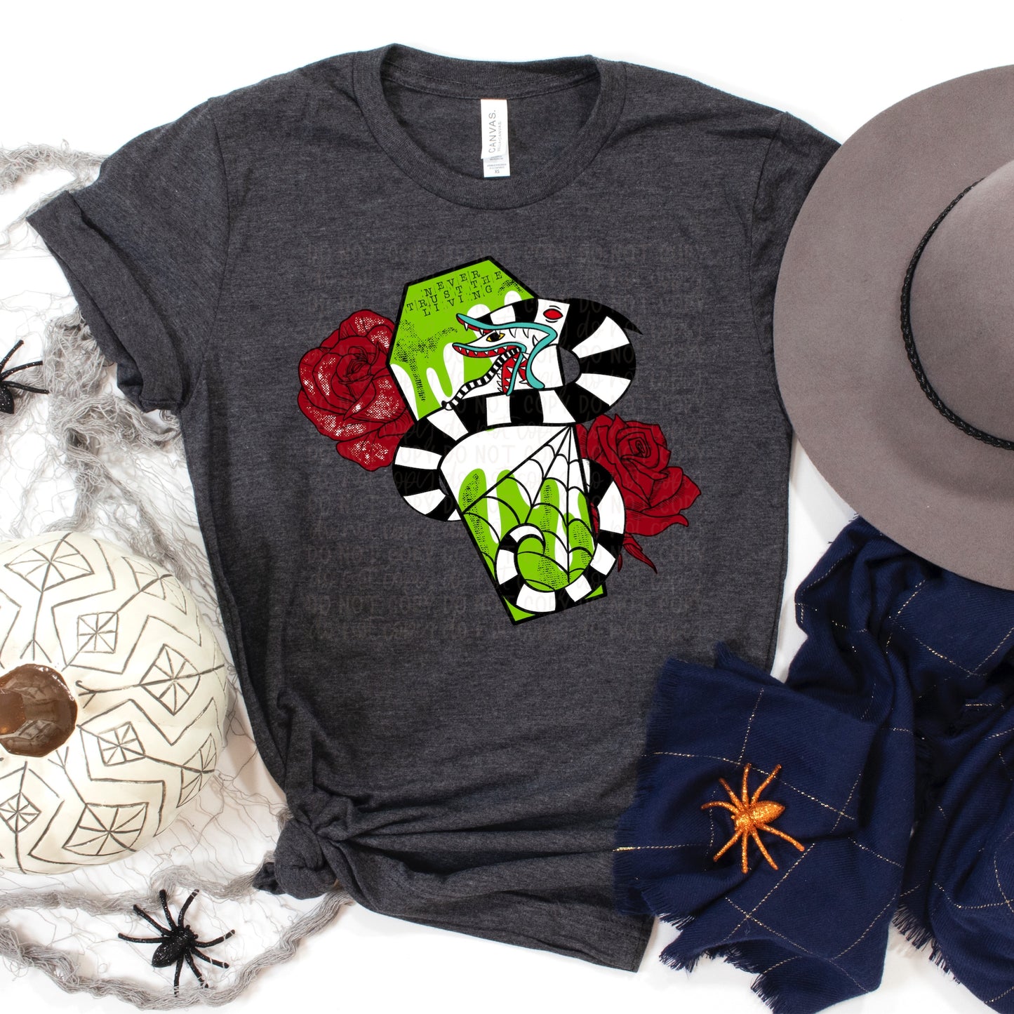 DTF TRANSFER Snake, Coffin & Roses