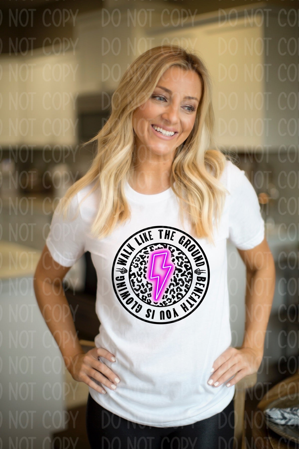 DTF TRANSFER Walk Like The Ground Beneath You Is Glowing