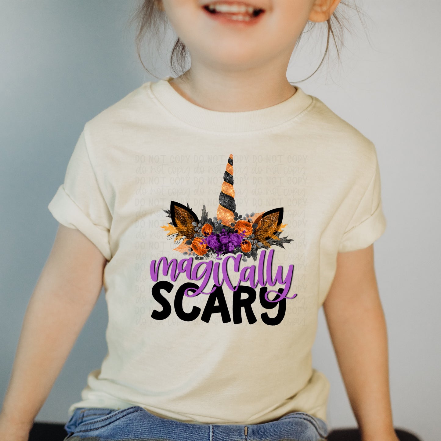 DTF TRANSFER Magically Scary Unicorn