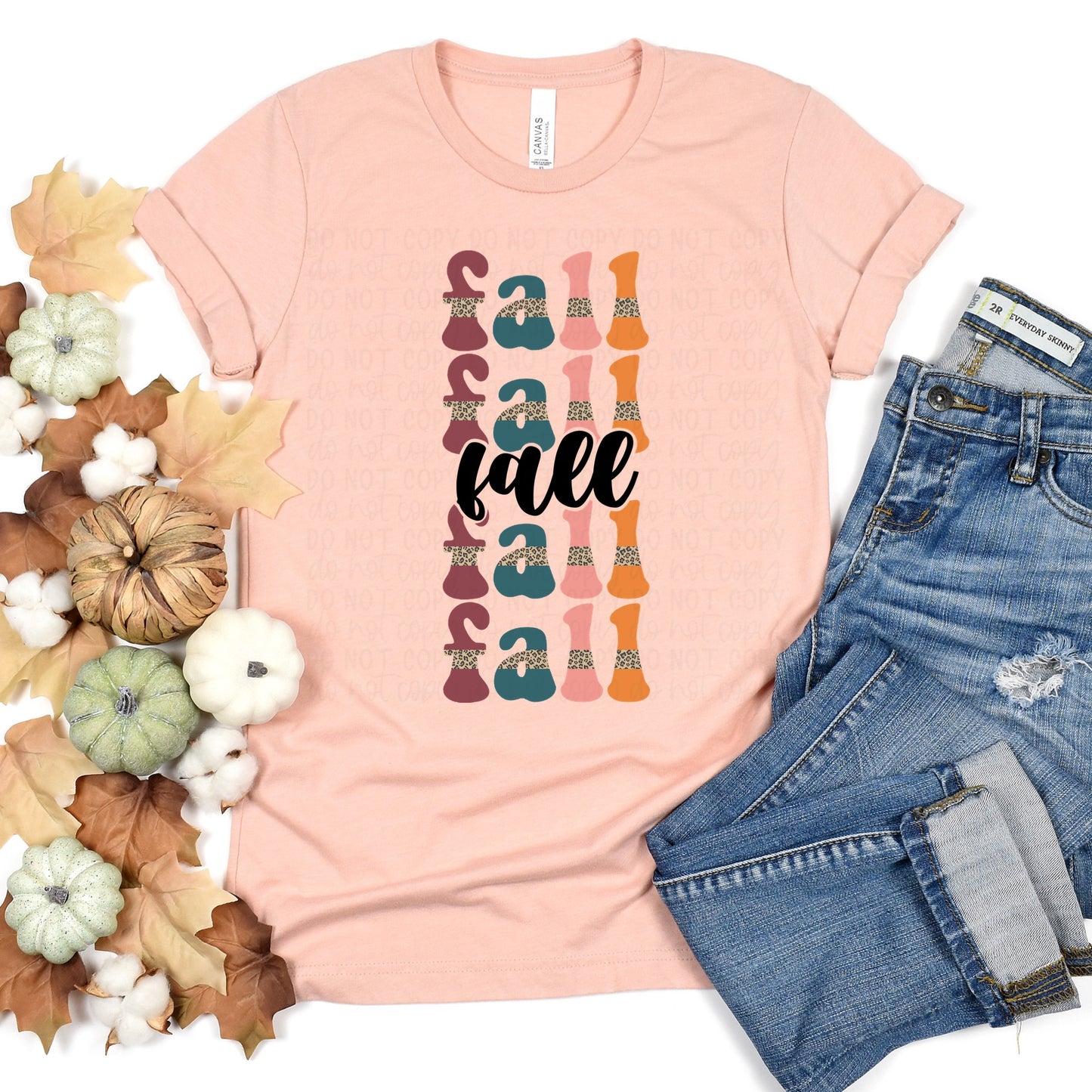 DTF TRANSFER Fall Stacked Leopard