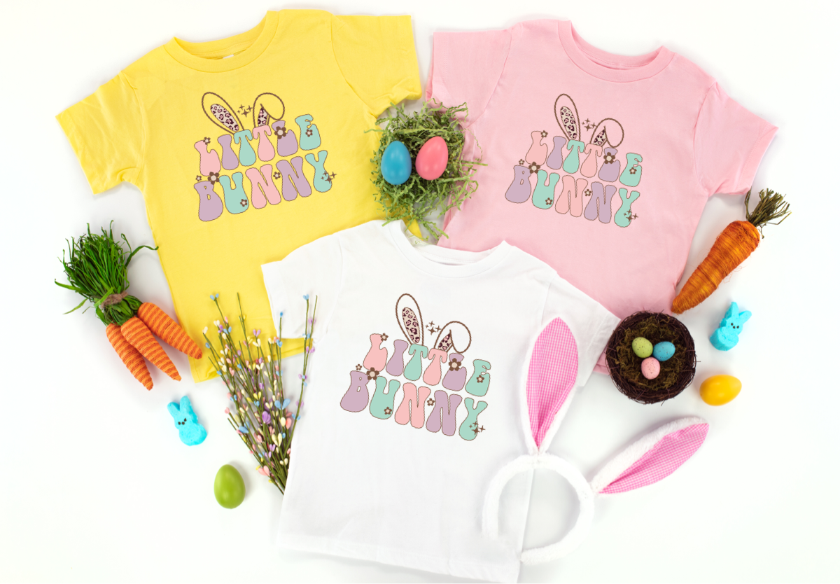 DTF TRANSFER Little Bunny Retro