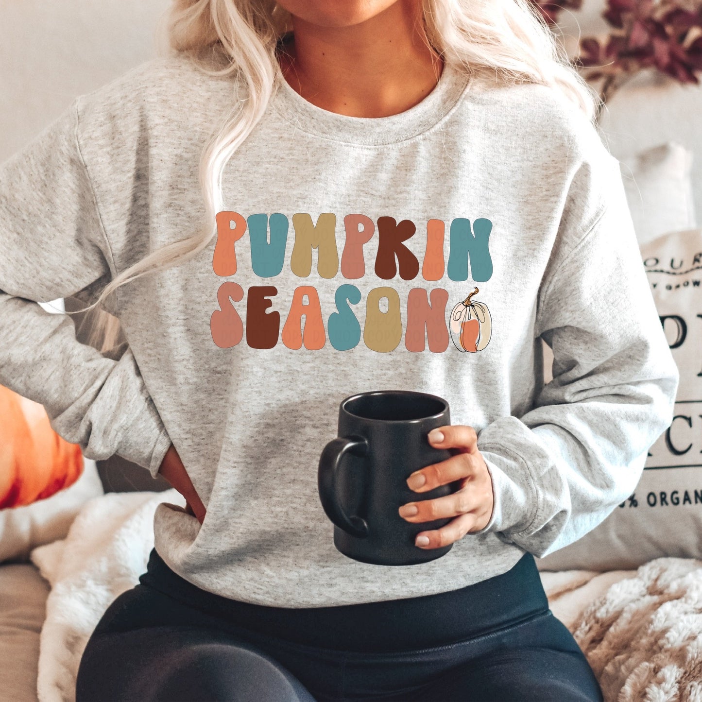 DTF TRANSFER Pumpkin Season Retro