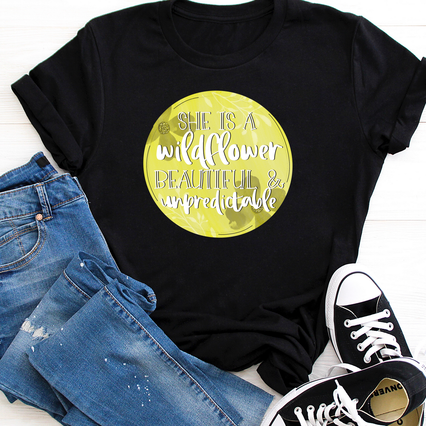 DTF TRANSFER She Is A Wildflower