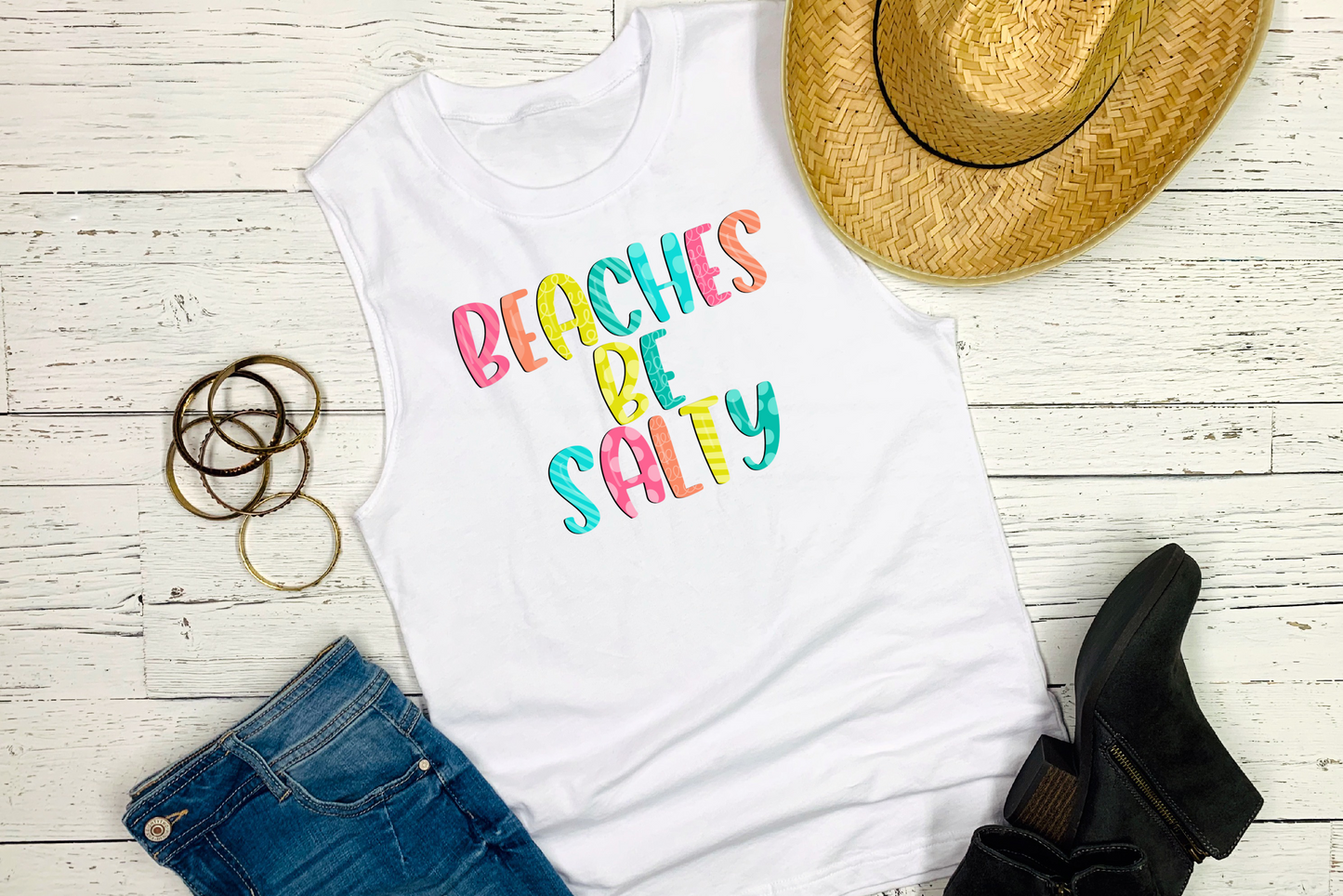 DTF TRANSFER Beaches Be Salty