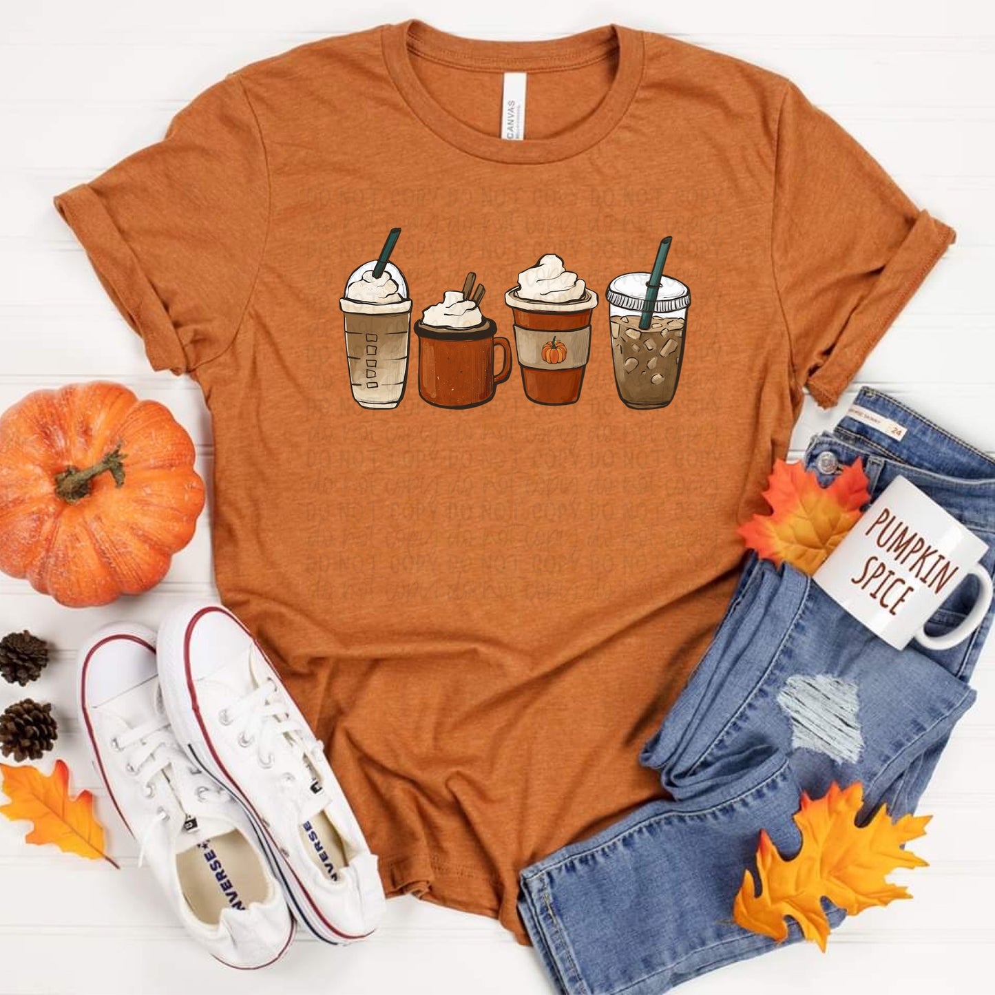 DTF TRANSFER Fall Coffee