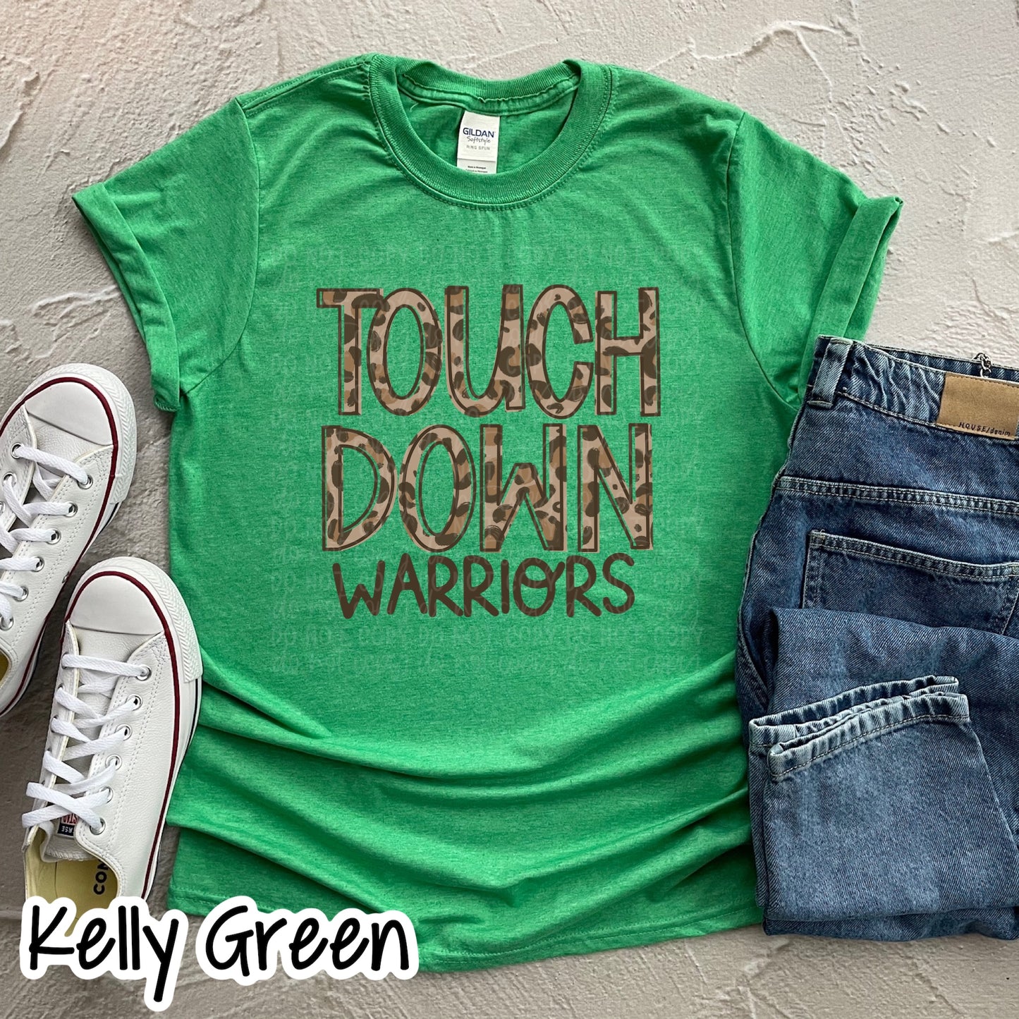 Touch Down Leopard Mascots Multiple Color Choices Tee