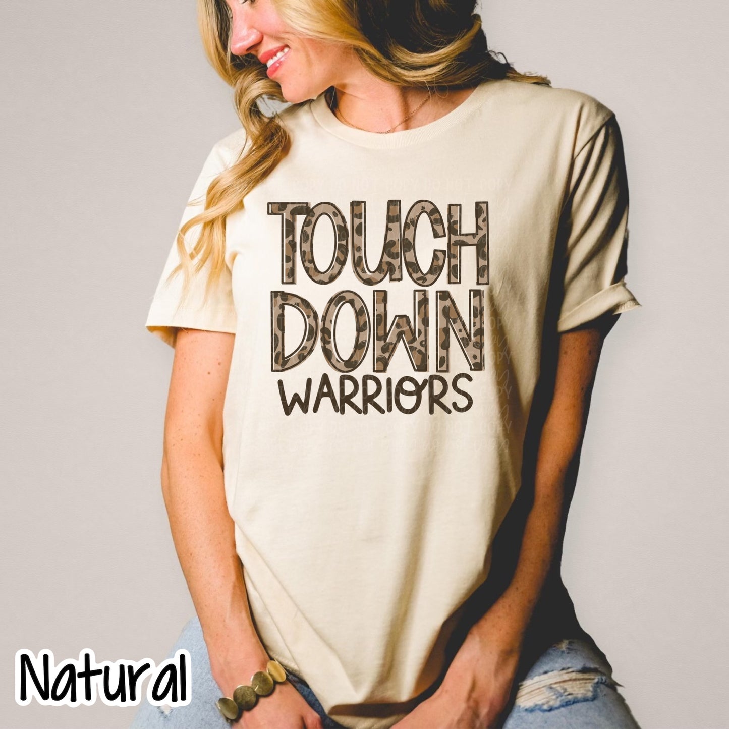 Touch Down Leopard Mascots Multiple Color Choices Tee