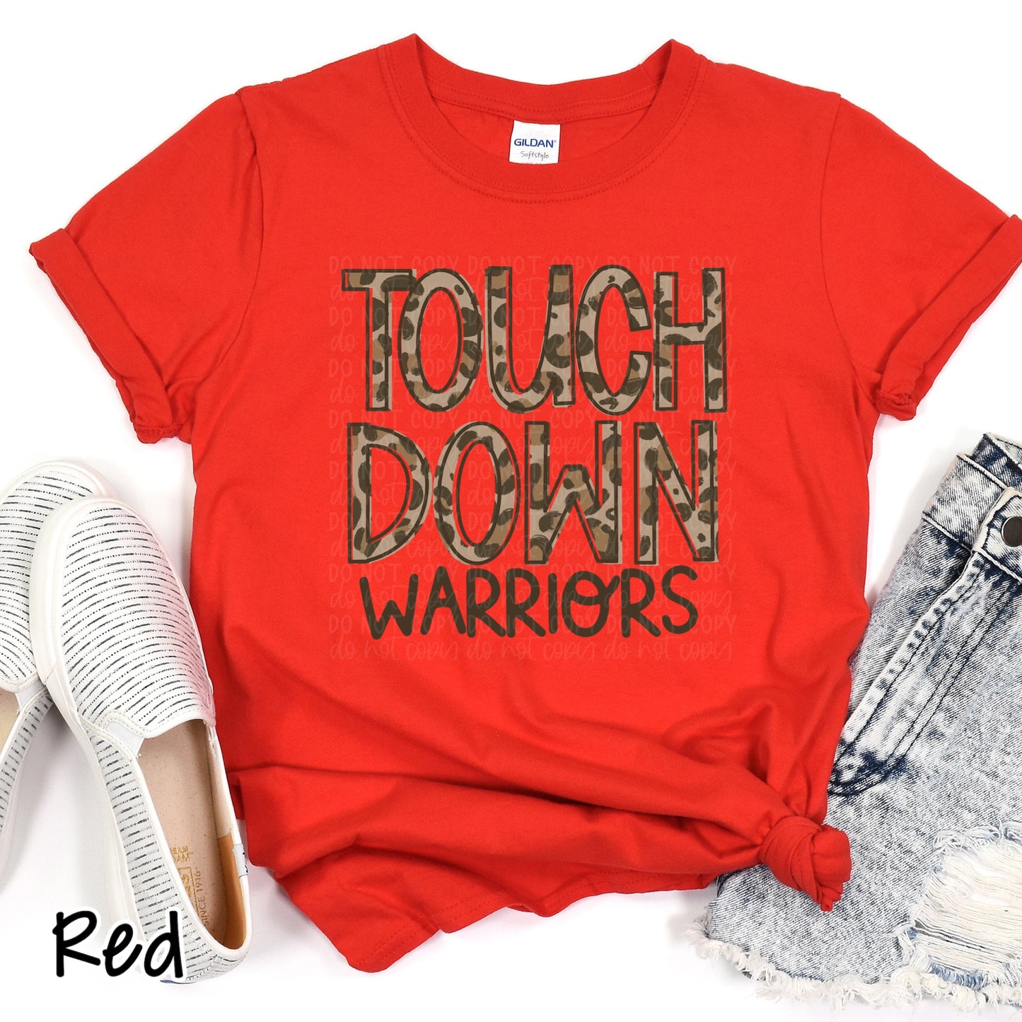 Touch Down Leopard Mascots Multiple Color Choices Tee
