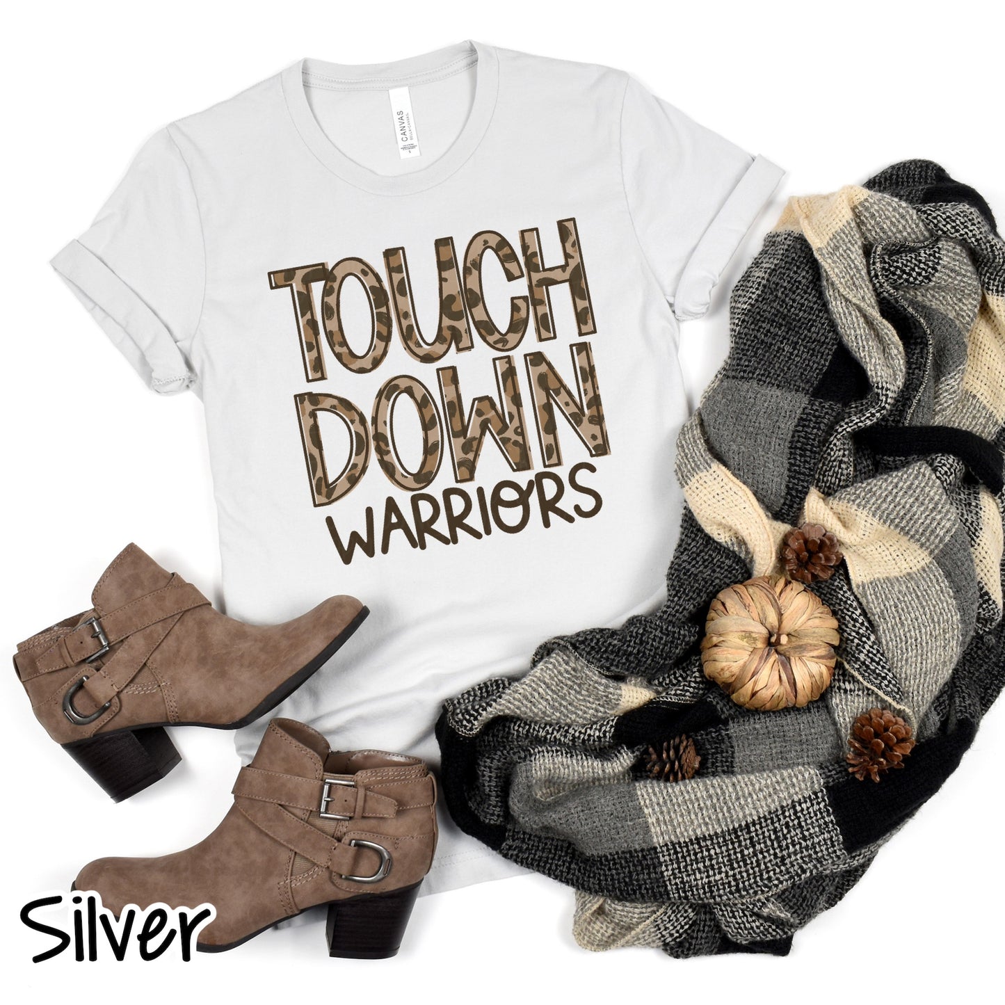 Touch Down Leopard Mascots Multiple Color Choices Tee