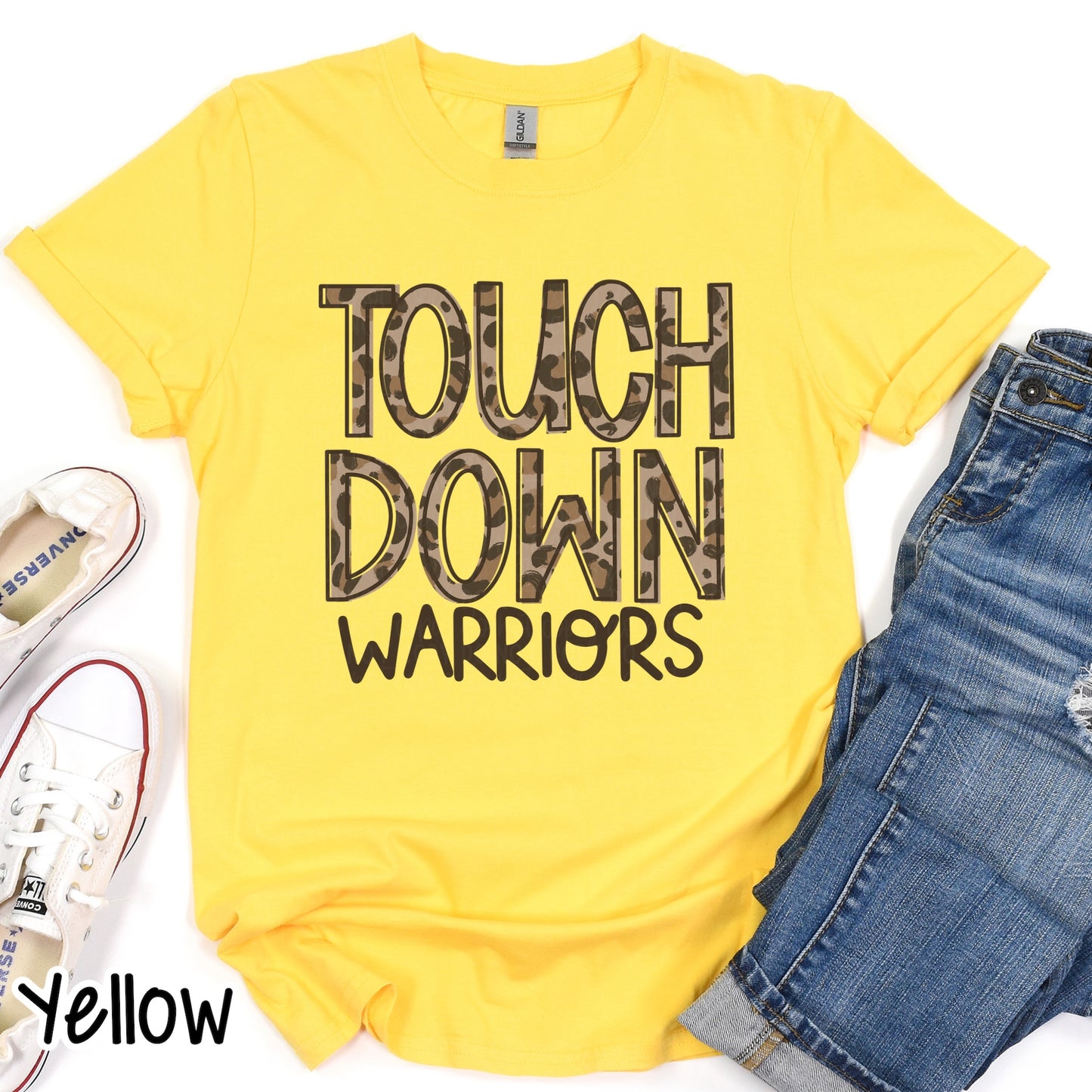 Touch Down Leopard Mascots Multiple Color Choices Tee