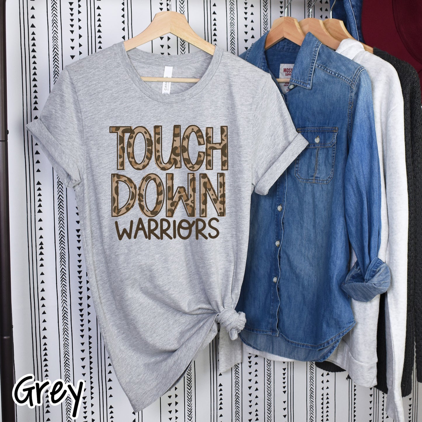 Touch Down Leopard Mascots Multiple Color Choices Tee