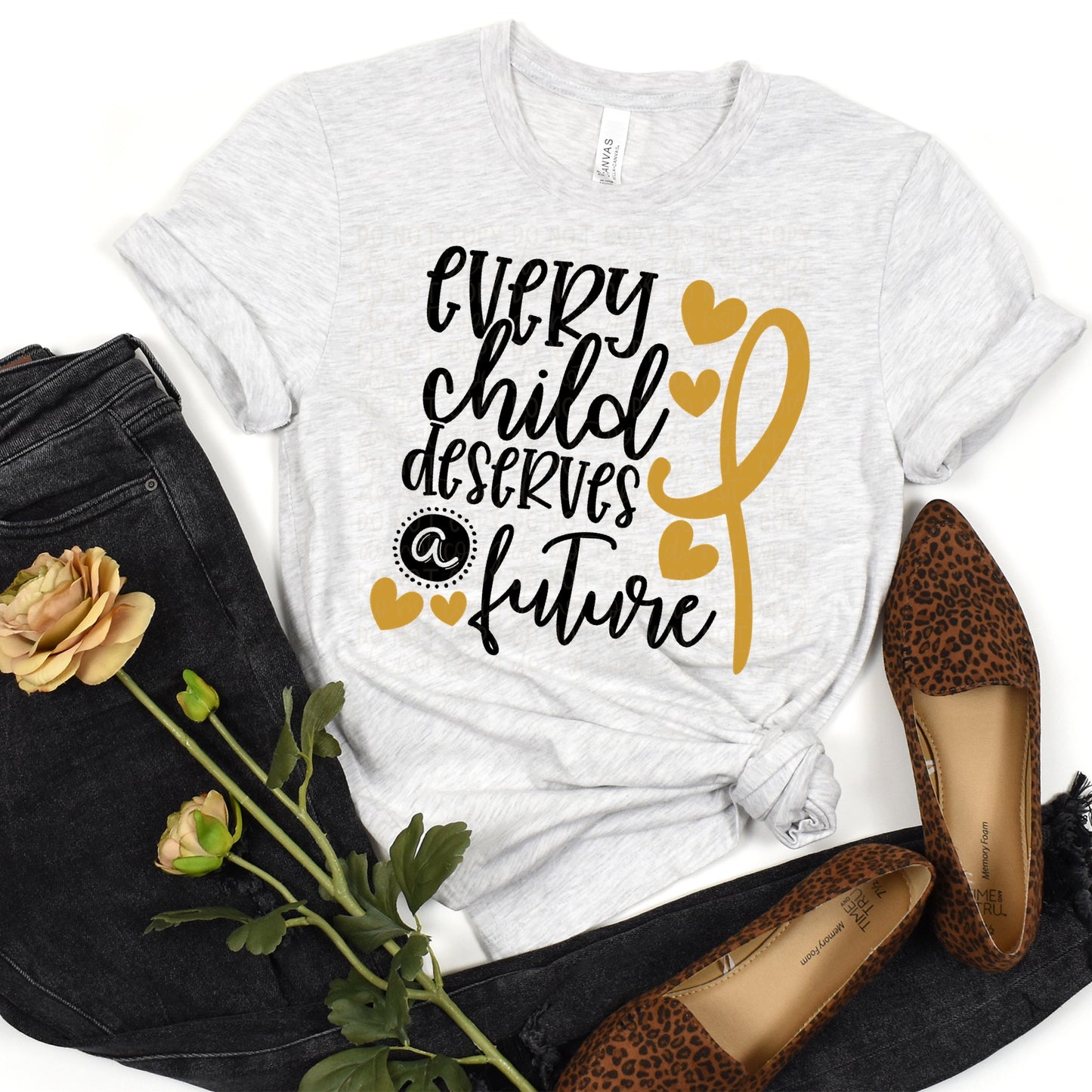 DTF TRANSFER Every Child Deserves A Future Childhood Cancer Awareness