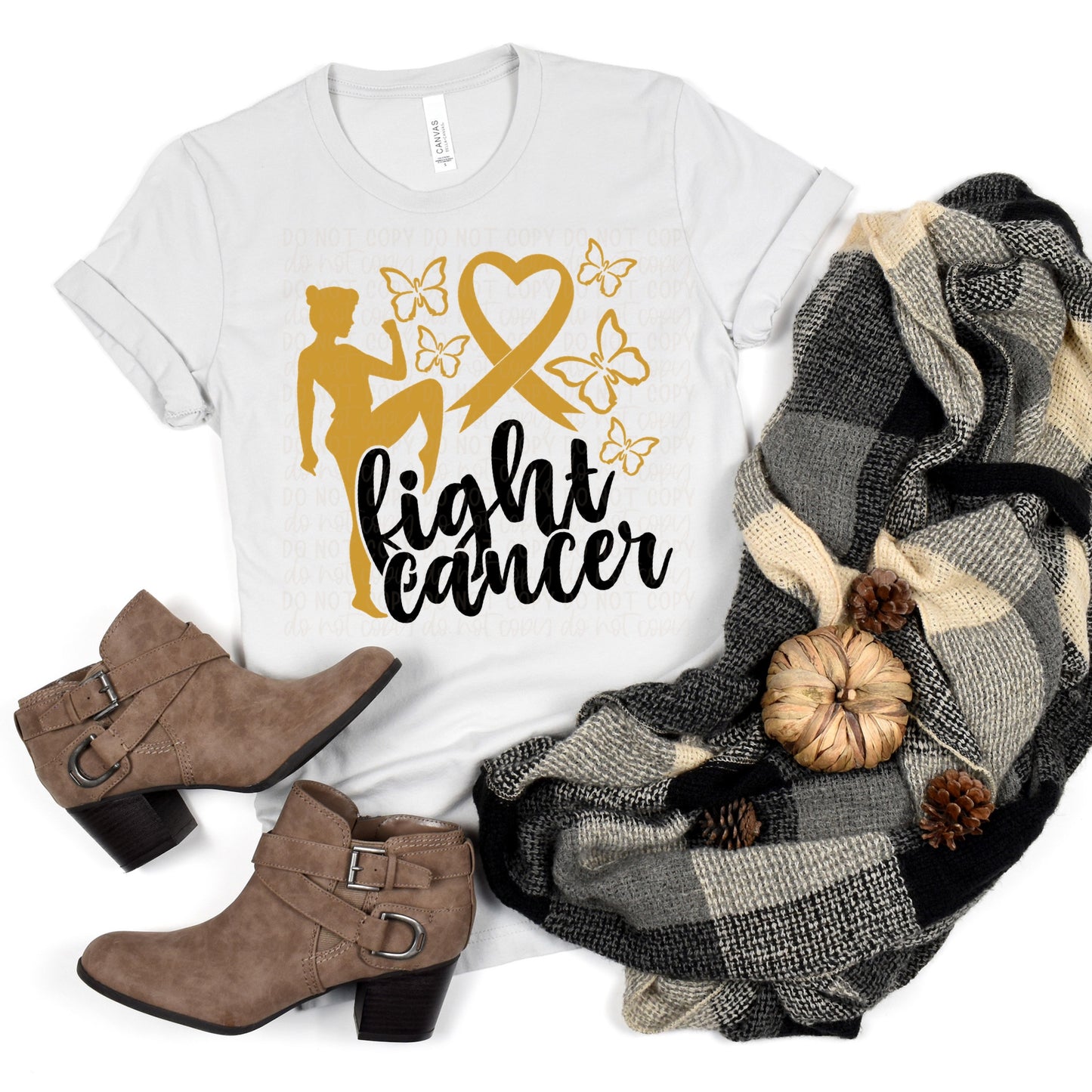 DTF TRANSFER Fight Cancer Childhood Cancer Awareness