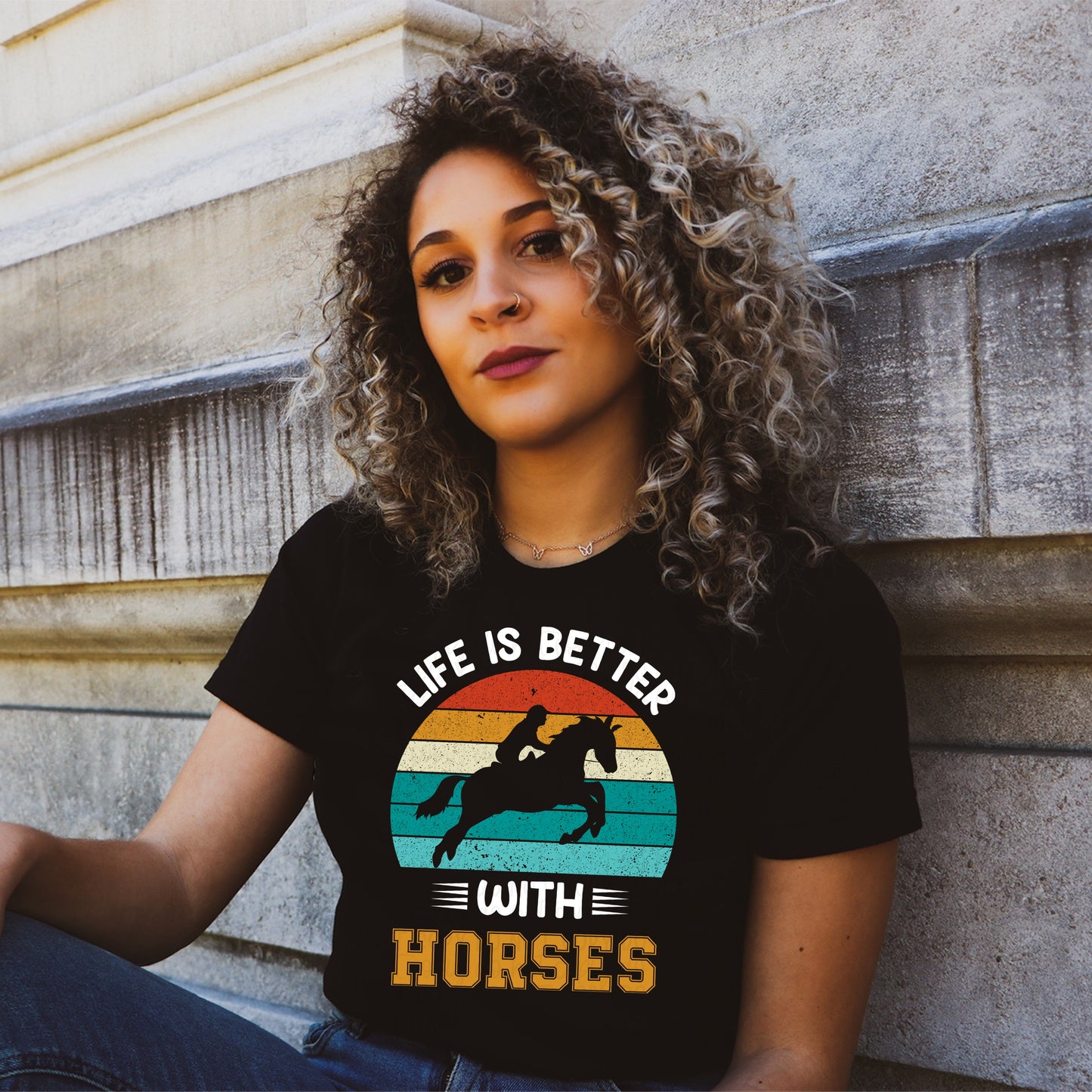 DTF TRANSFER Life Is Better With Horses