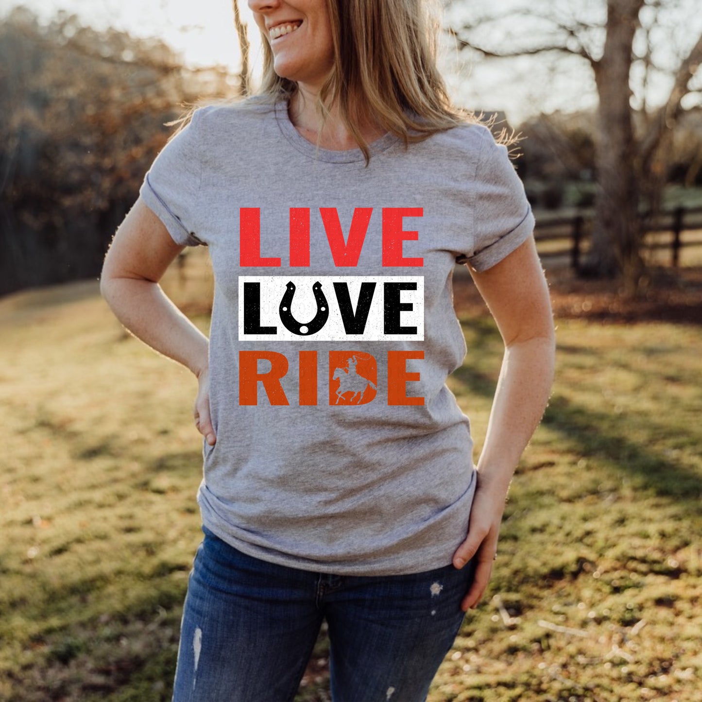 DTF TRANSFER Live Love Ride