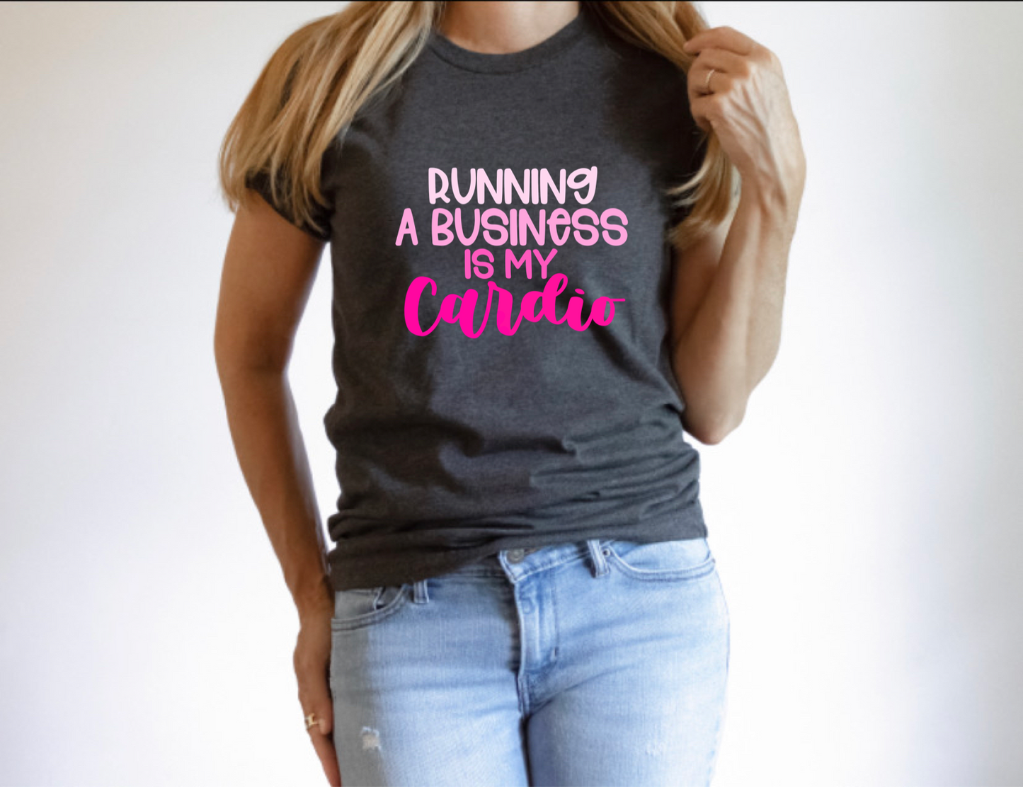 DTF TRANSFER Running A Business Is My Cardio