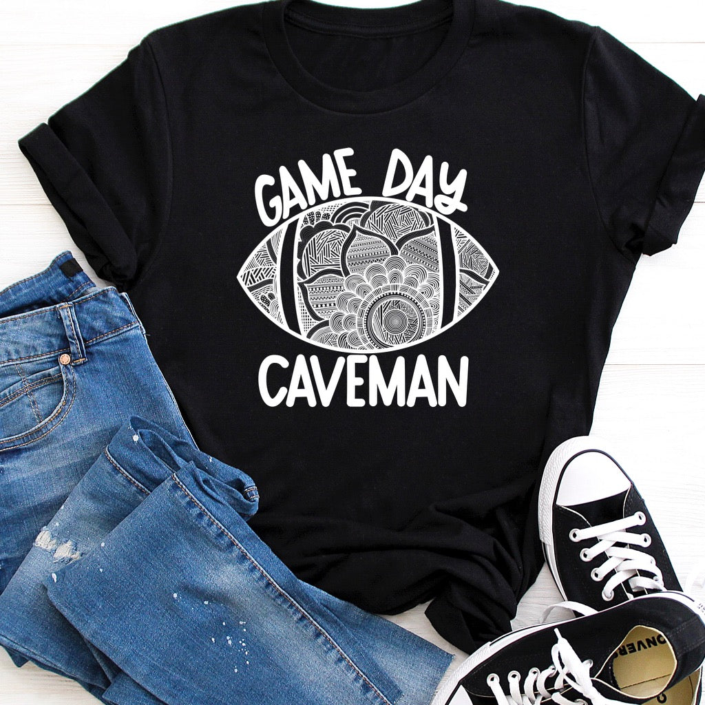 DTF TRANSFER Game Day Caveman