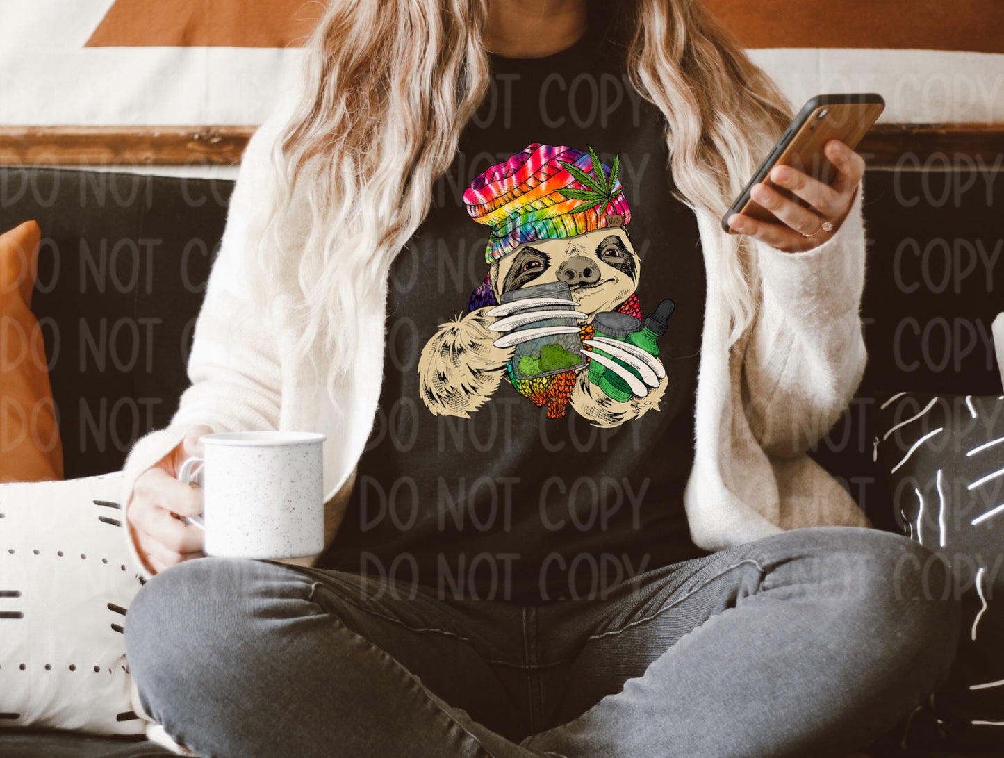 DTF TRANSFER MJ Tie Dye Beanie