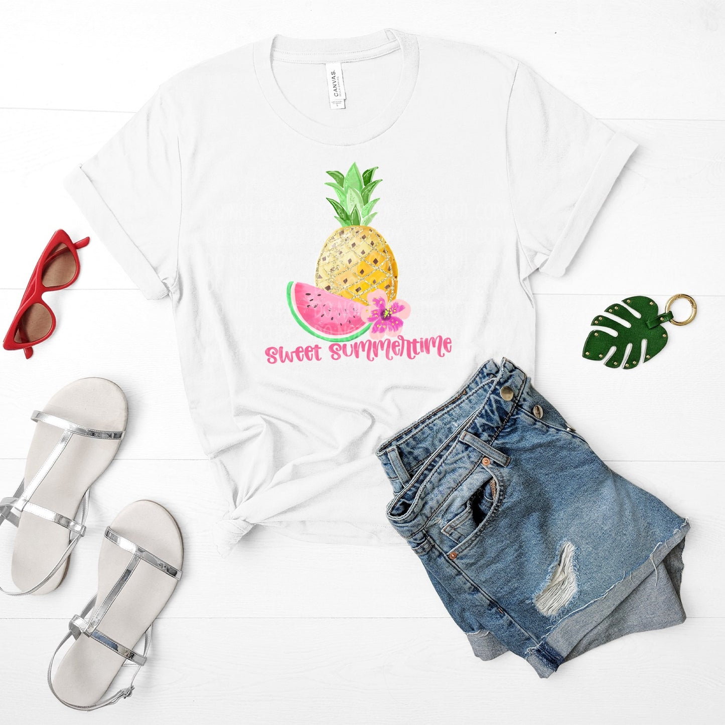 DTF TRANSFER Sweet Summertime Pineapple Watermelon