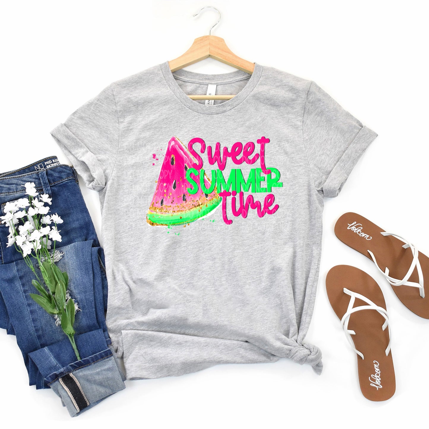 DTF TRANSFER Sweet Summertime Watermelon