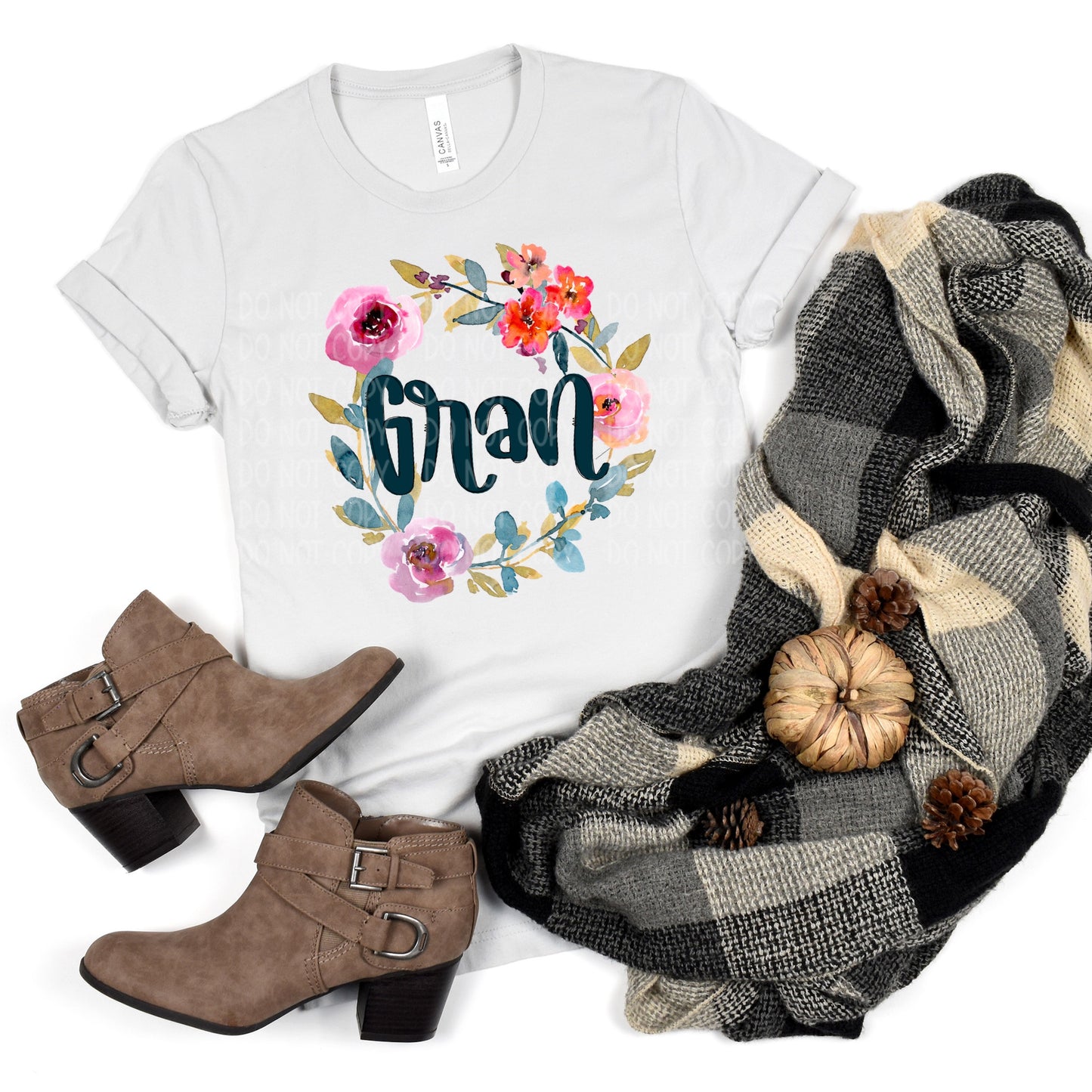 DTF TRANSFER Gran Floral Wreath