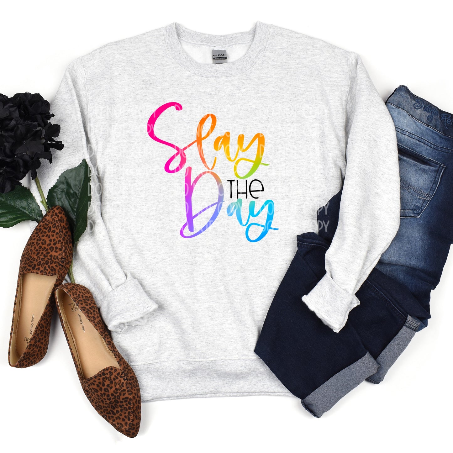 DTF TRANSFER Slay The Day