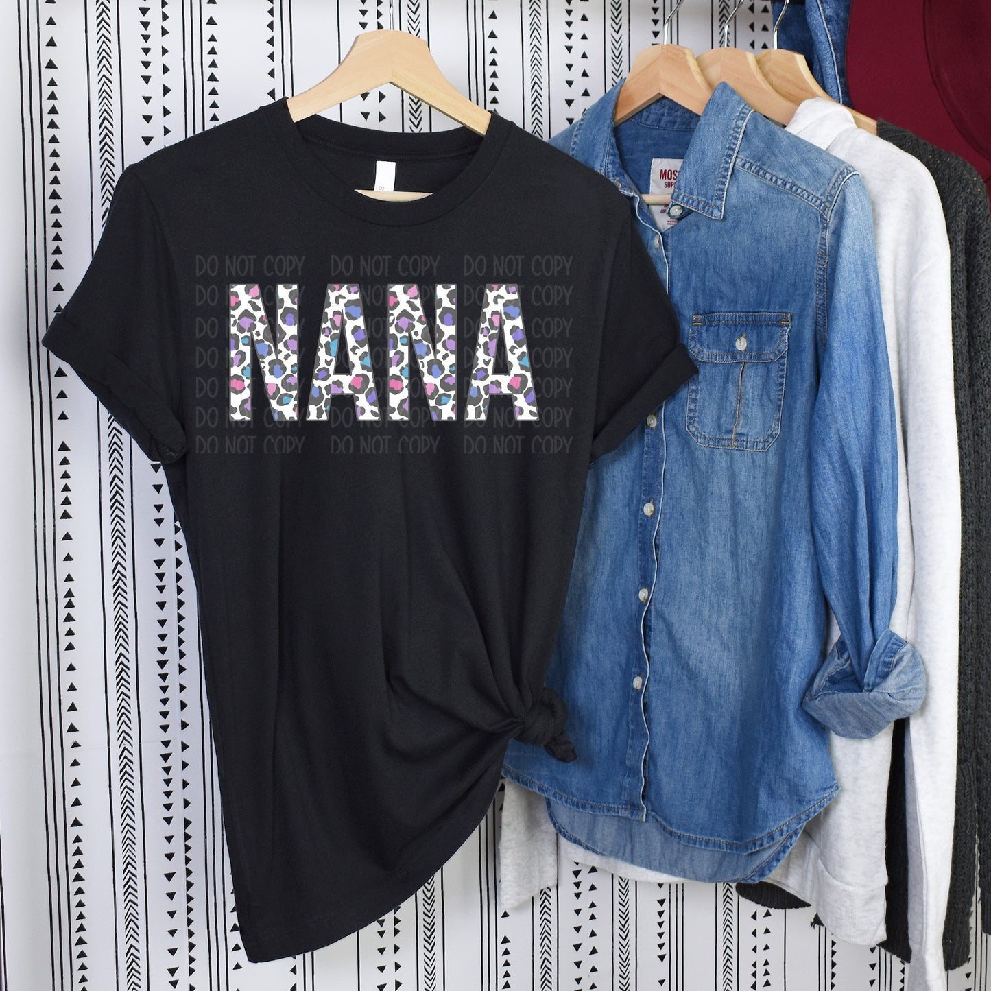 DTF TRANSFER Nana Colorful Leopard