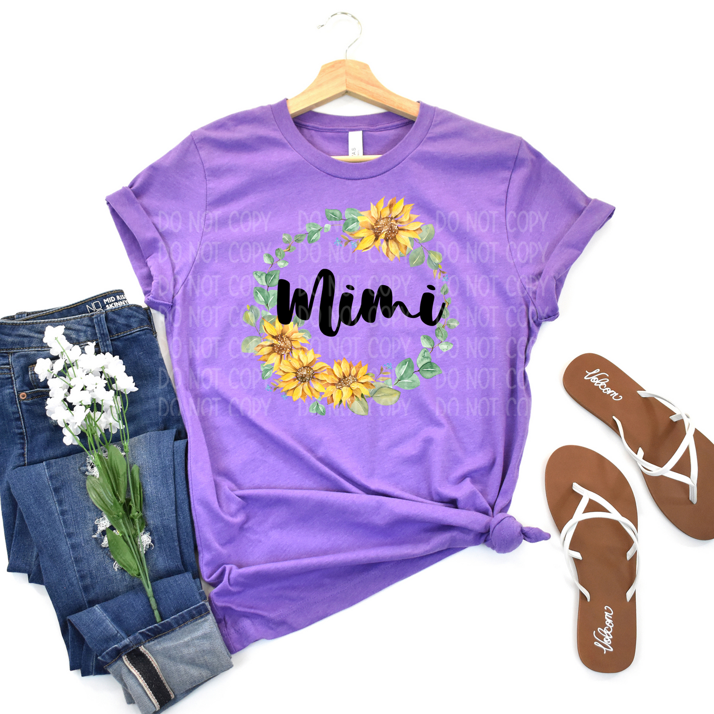 DTF TRANSFER Mimi Sunflower Wreath