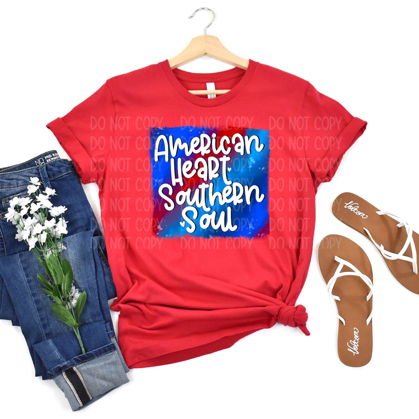 DTF TRANSFER American Heart Southern Soul