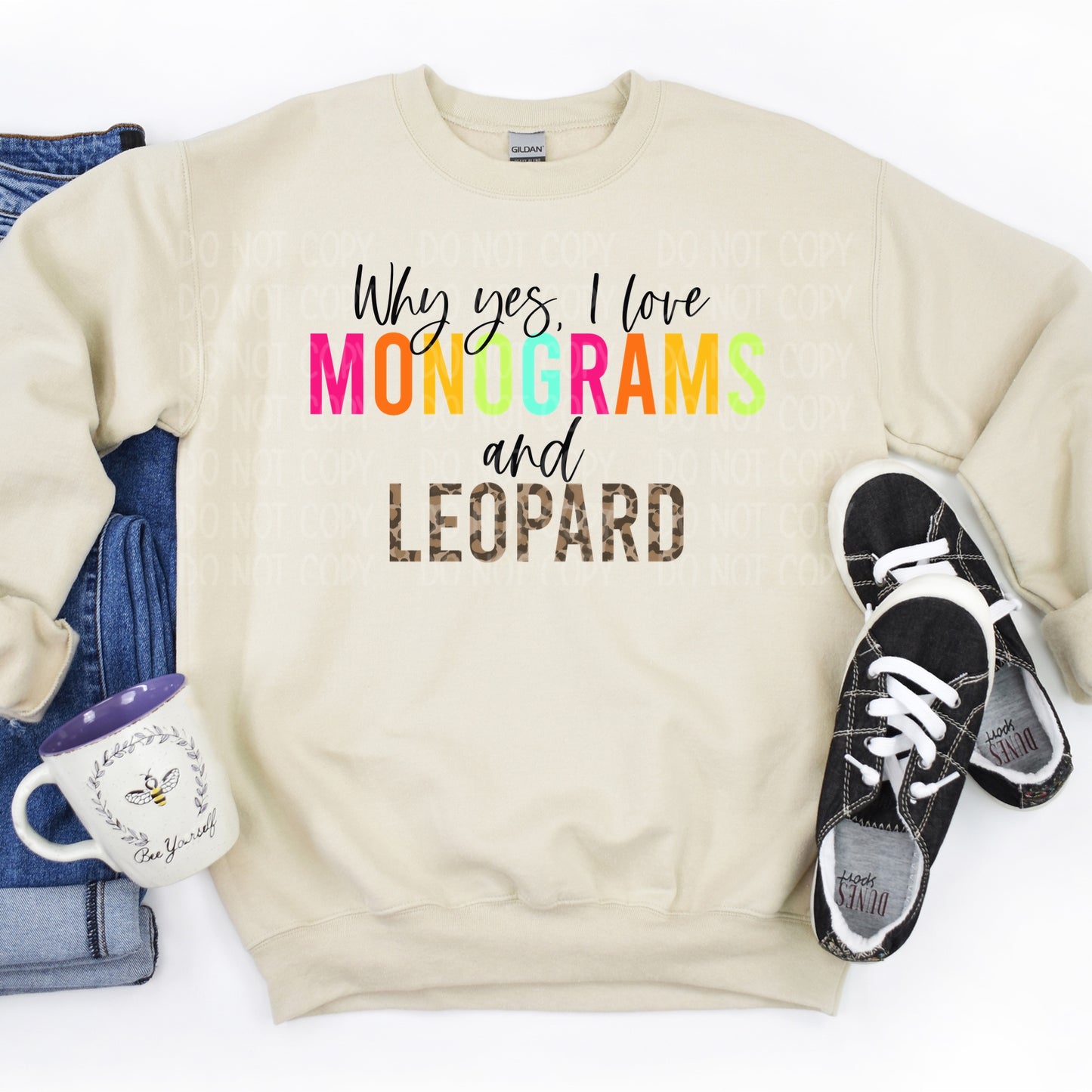 DTF TRANSFER Monograms & Leopard