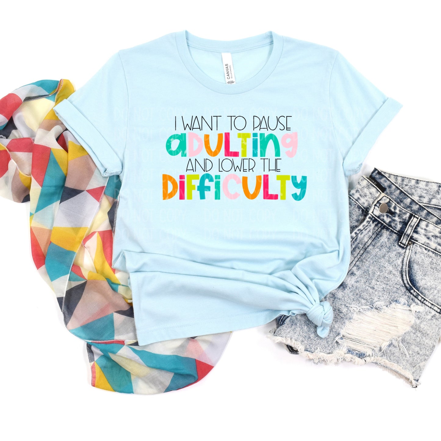 DTF TRANSFER Pause Adulting