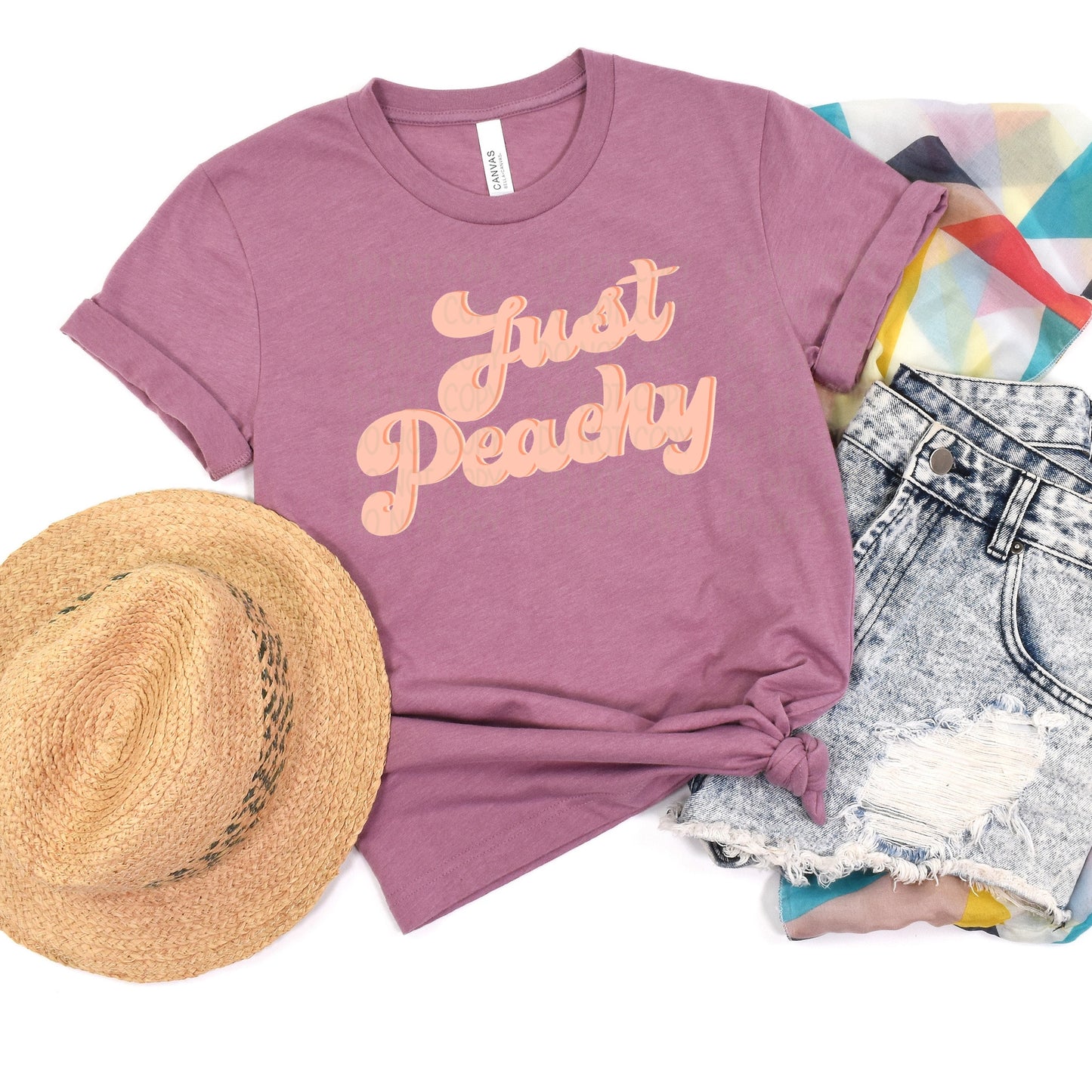 DTF TRANSFER Just Peachy Retro