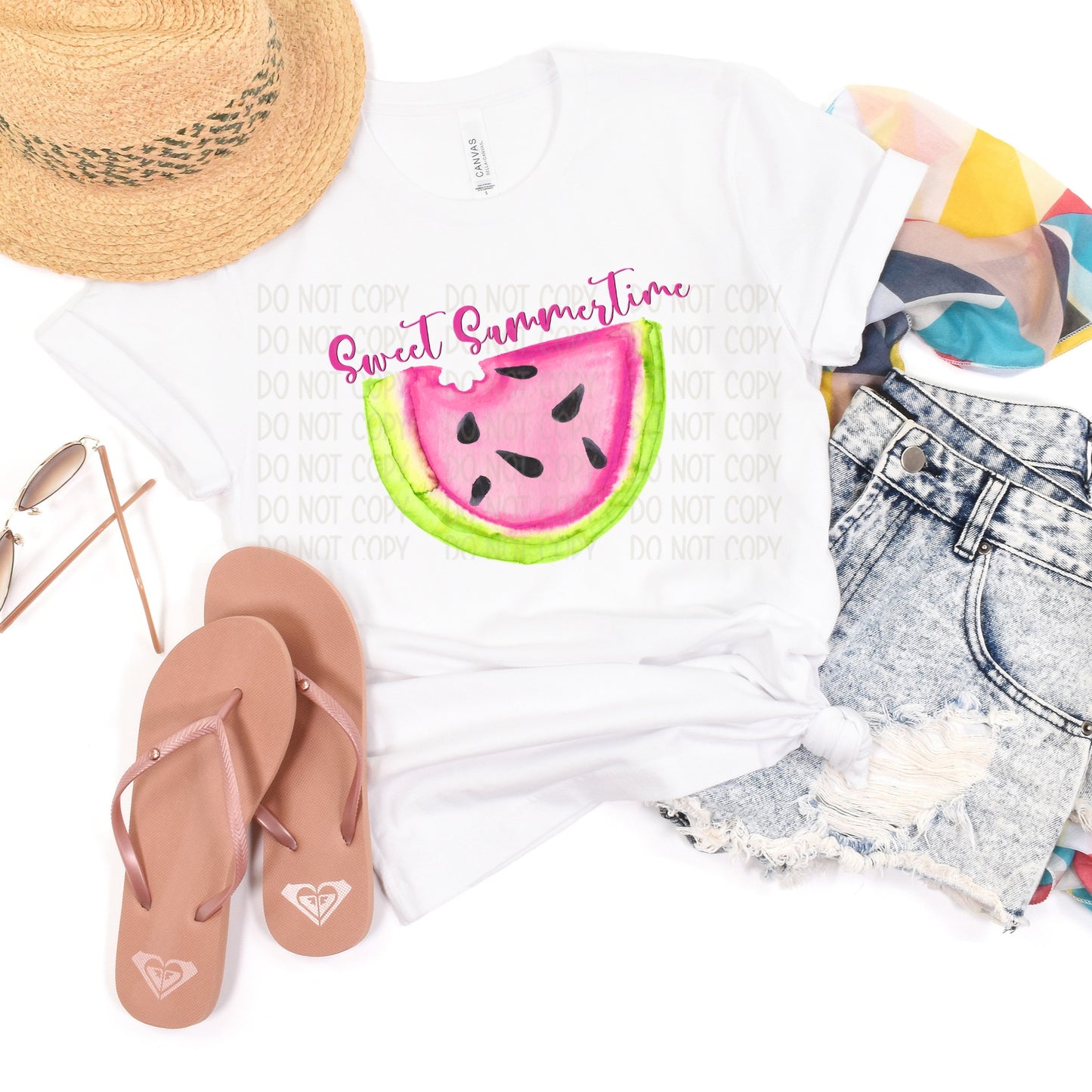 DTF TRANSFER Sweet Summertime Watermelon