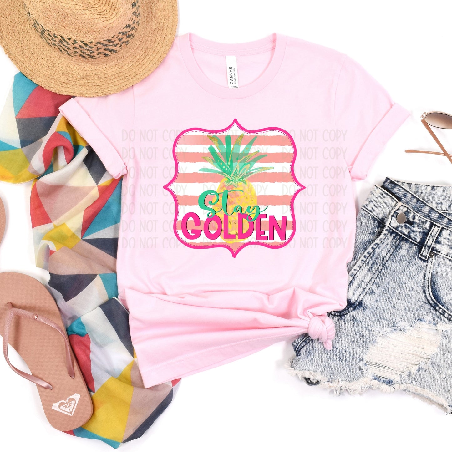 DTF TRANSFER Stay Golden Pineapple