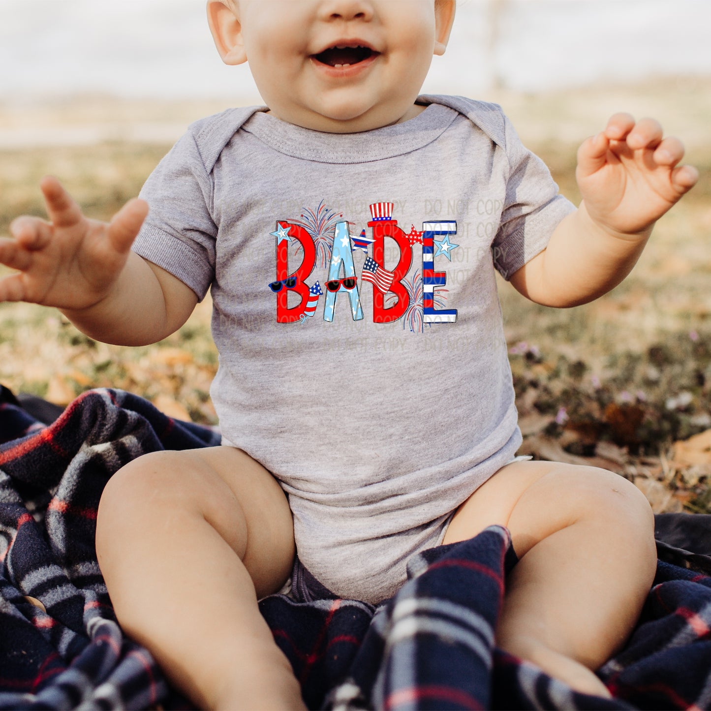 DTF TRANSFER Babe Patriotic