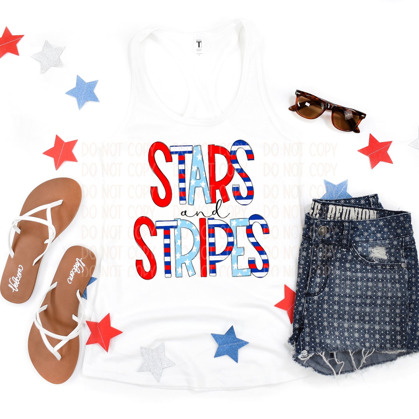 DTF TRANSFER Stars & Stripes