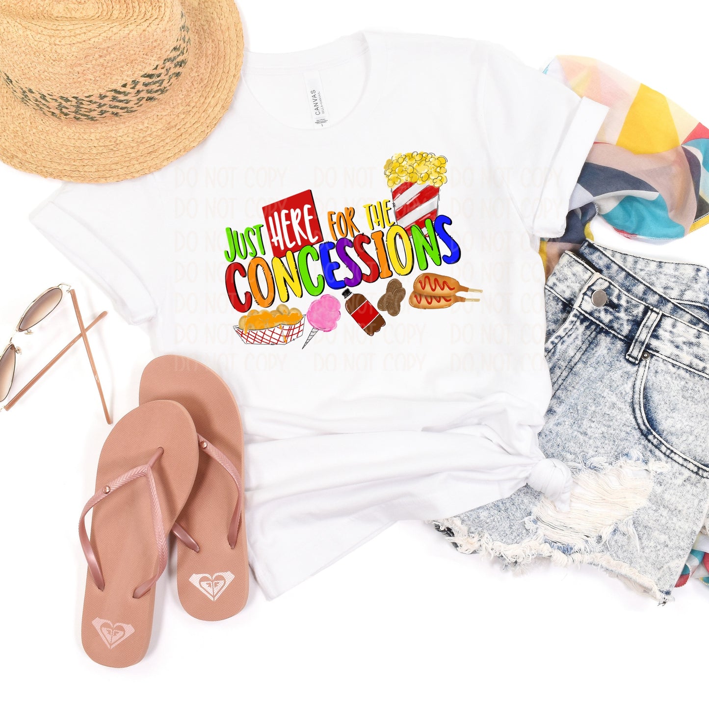 DTF TRANSFER Just Here For The Concessions