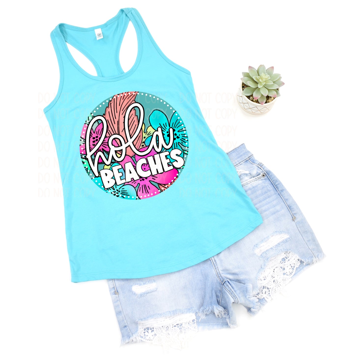 DTF TRANSFER Hola Beaches