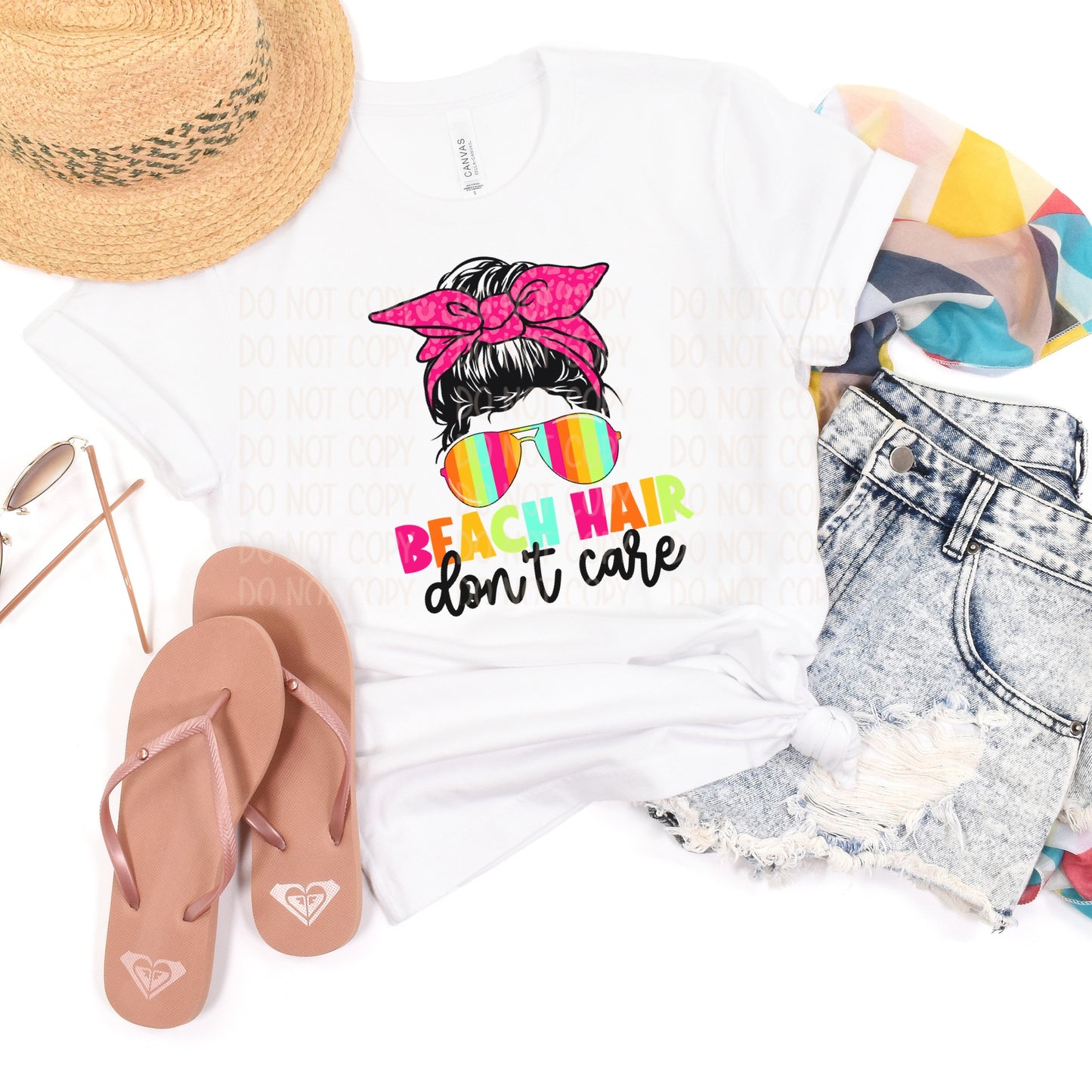 DTF TRANSFER Beach Hair Don't Care