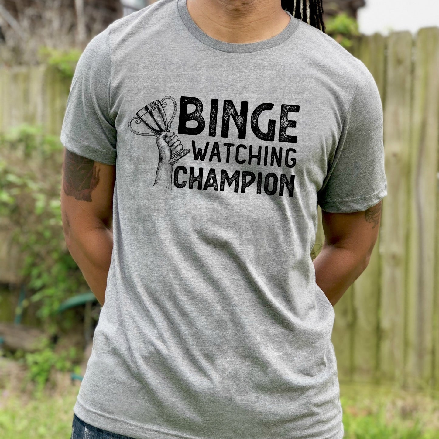 DTF TRANSFER Binge Watching Champion