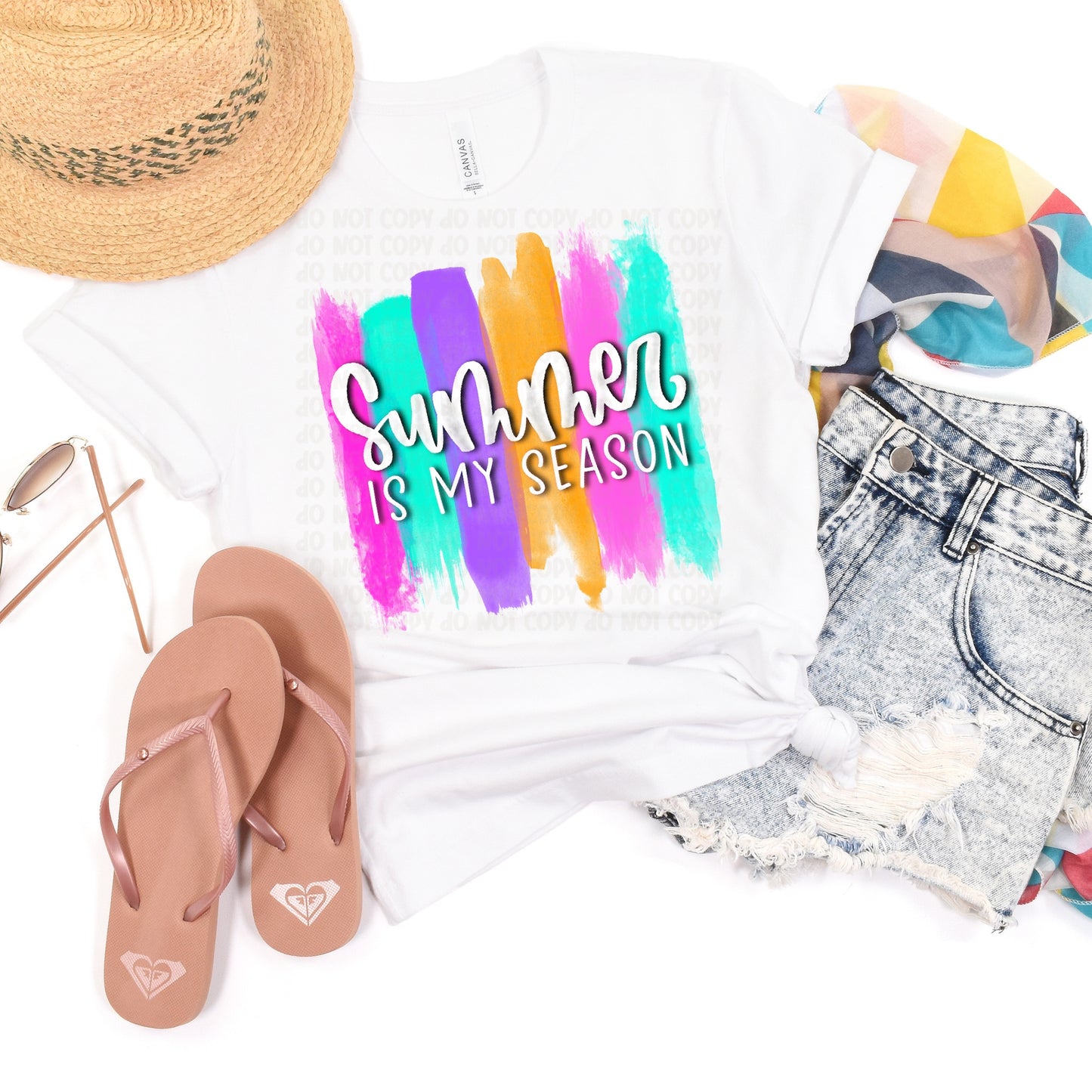 DTF TRANSFER Summer Is My Season Brushstroke
