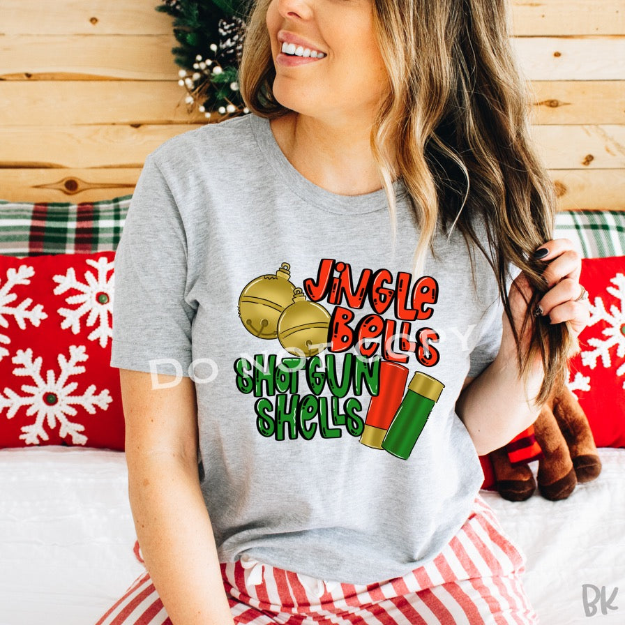 DTF TRANSFER Jingle Bells Shotgun Shells