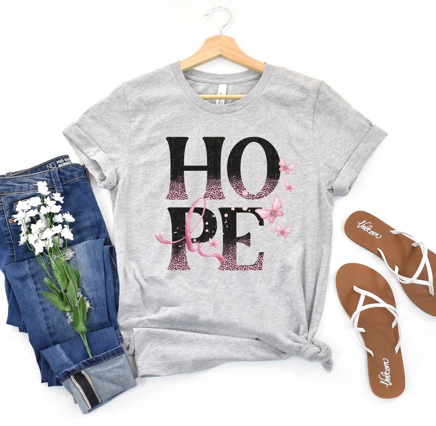 DTF TRANSFER Hope Breast Cancer Awareness