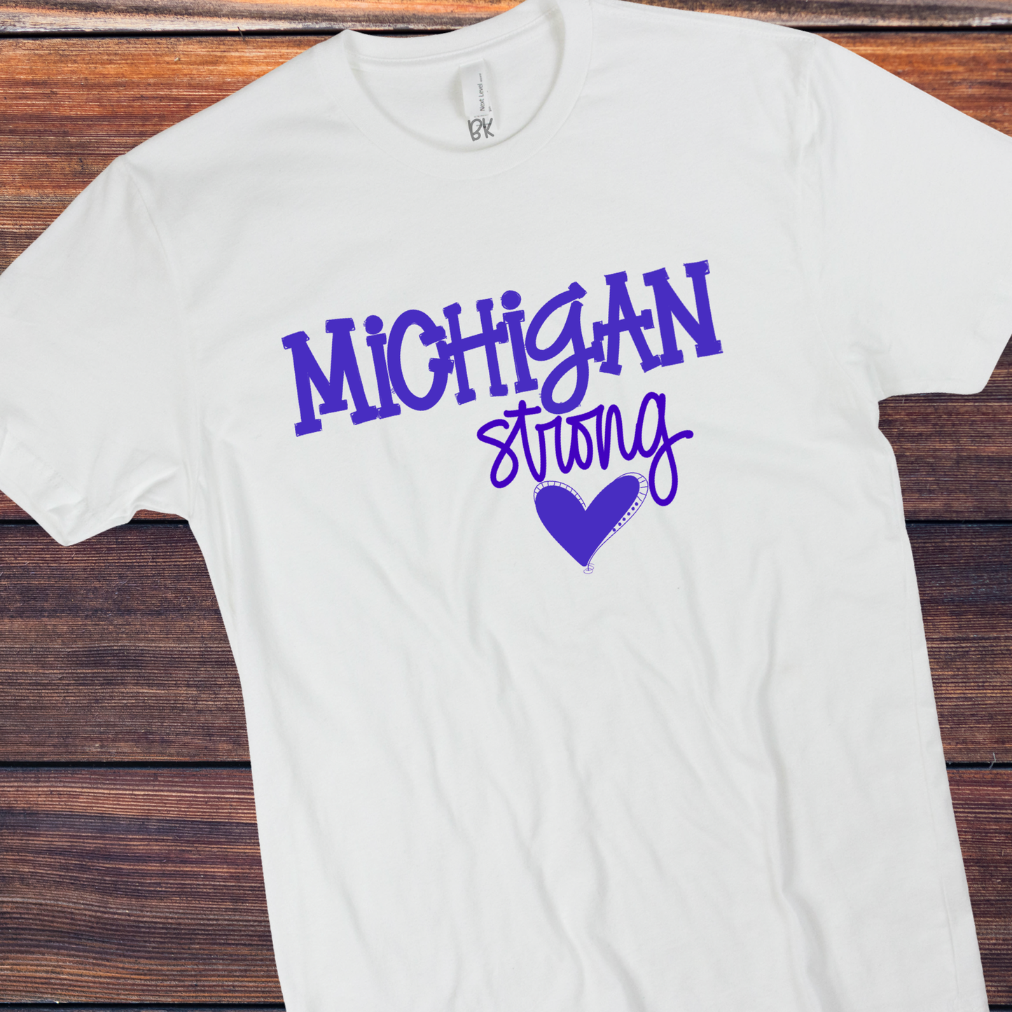 DTF TRANSFER Michigan strong blue