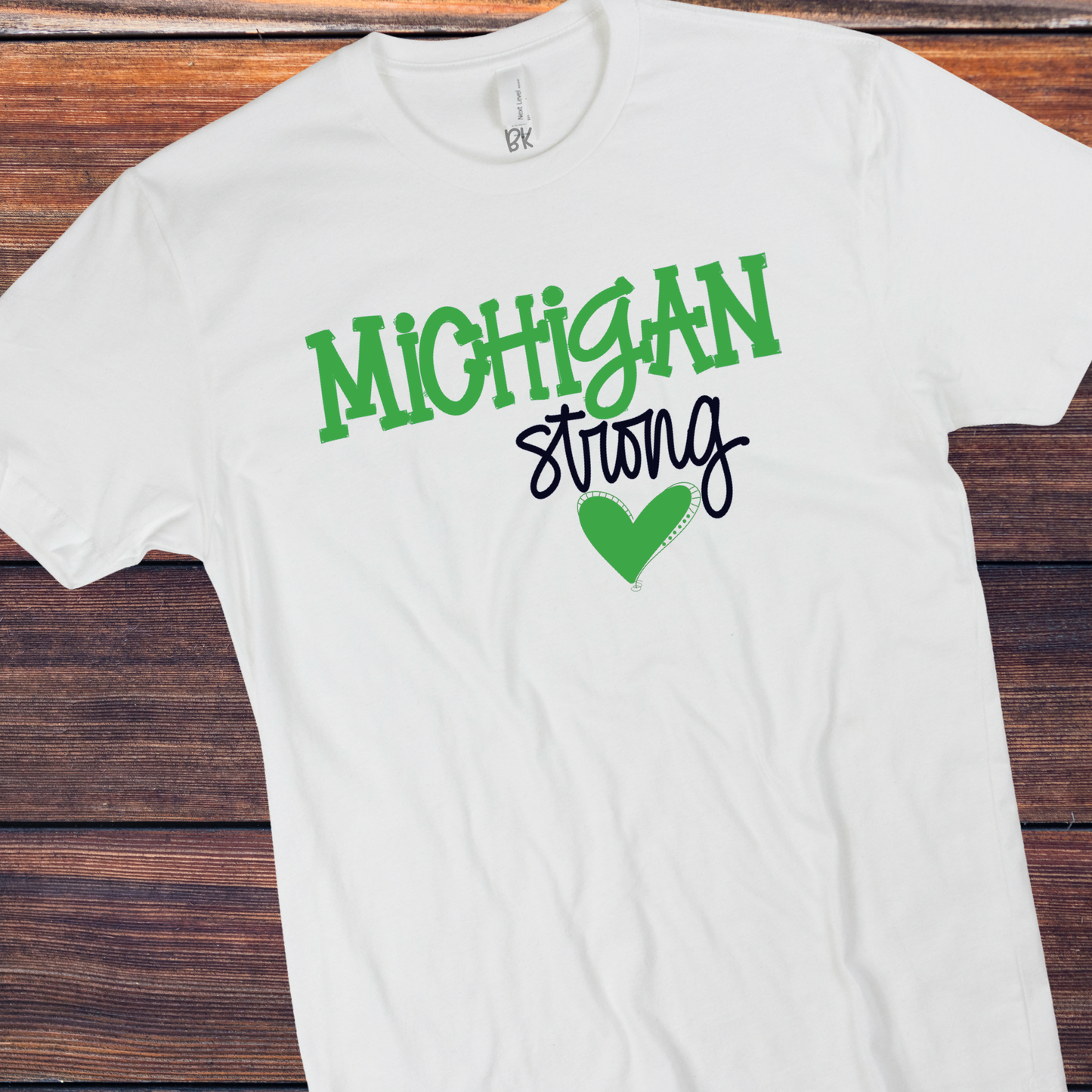 DTF TRANSFER Michigan strong green